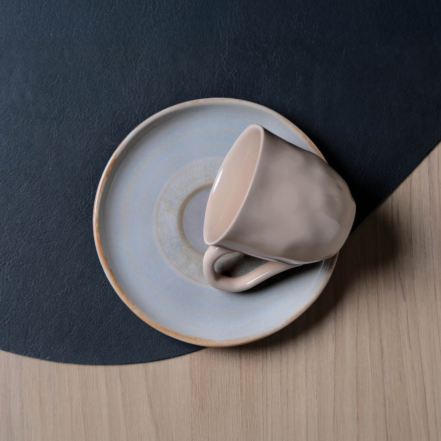 Conjunto com 6 Xícaras De Café com 6 Pires Bio Tempus 120ml - Imagem 2