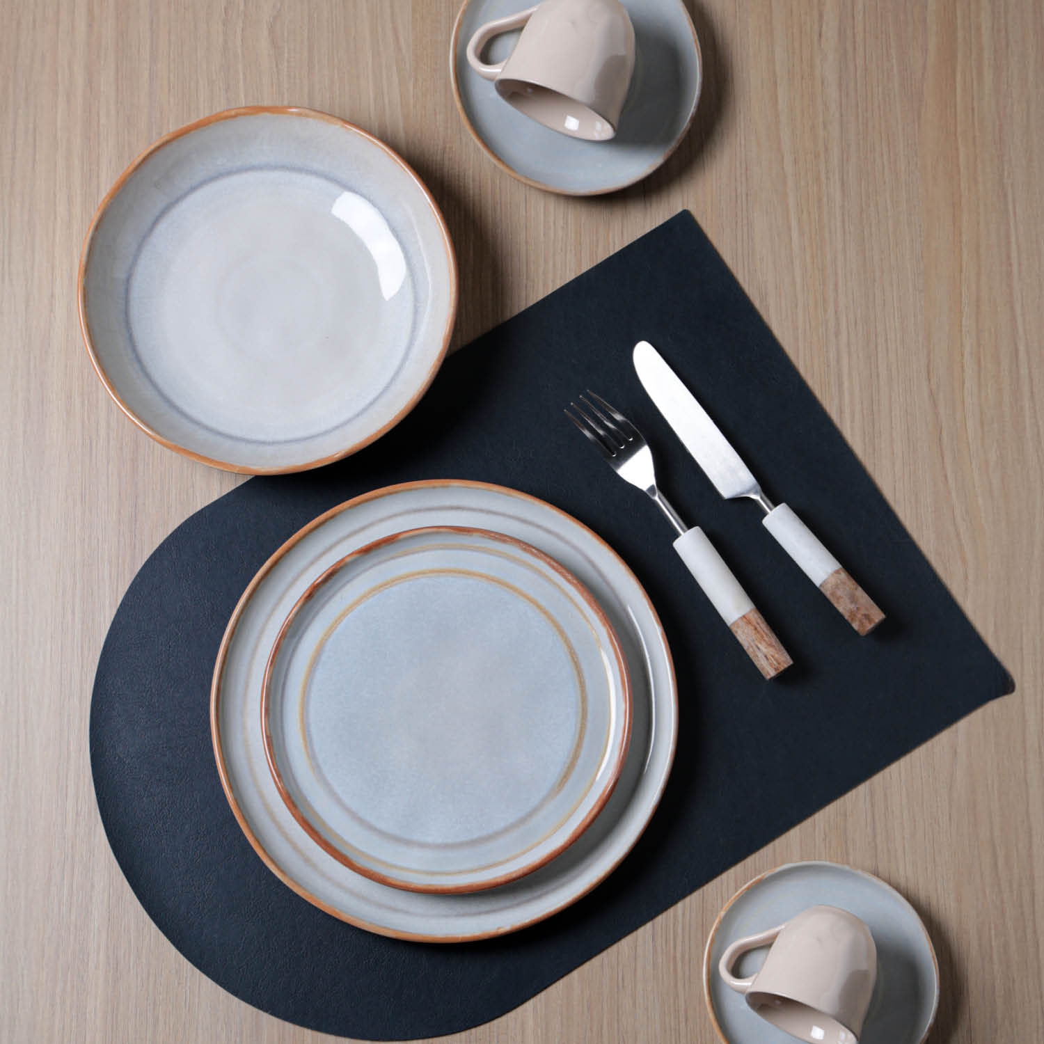 Conjunto com 6 Xícaras De Café com 6 Pires Bio Tempus 120ml - Imagem 6