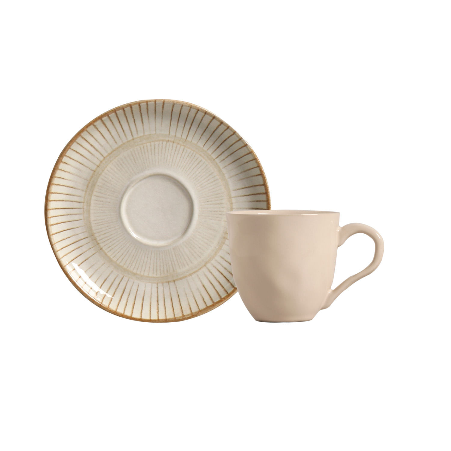 Conjunto com 6 Xícaras De Café com 6 Pires Bio Mirage 120ml