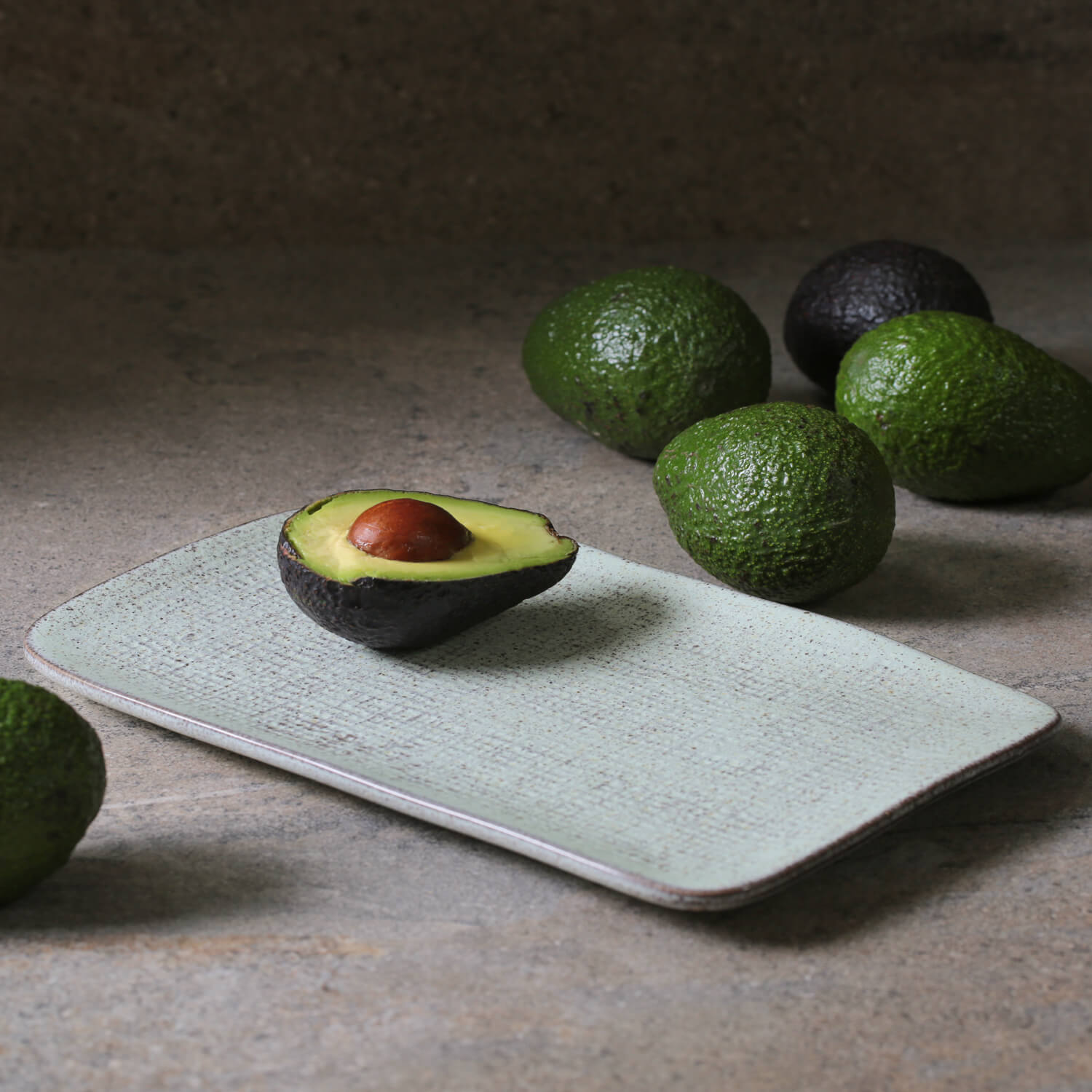 Conjunto com 4 Travessas Retangular Média Juta Pistache 27x16cm - Imagem 2