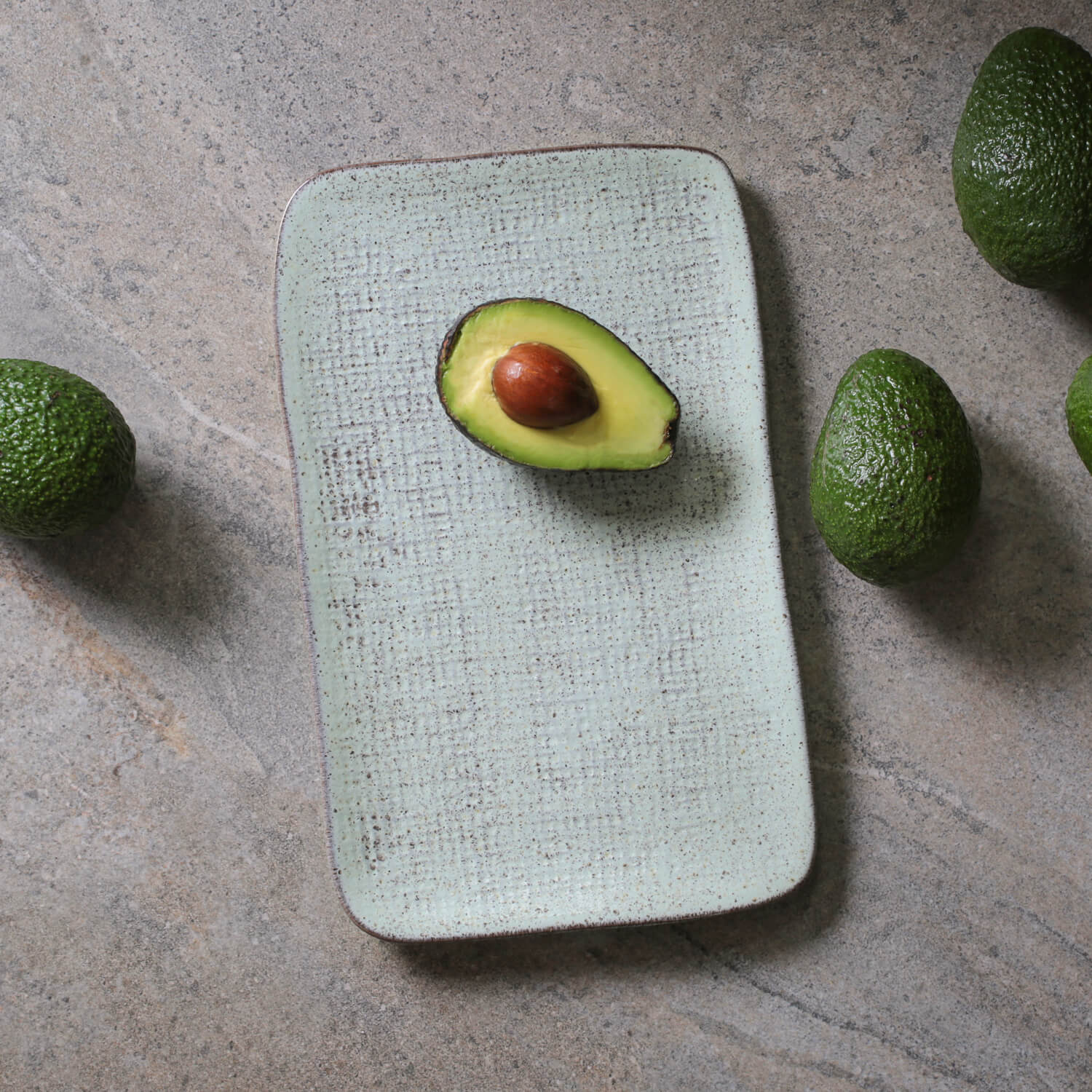 Conjunto com 4 Travessas Retangular Média Juta Pistache 27x16cm - Imagem 4