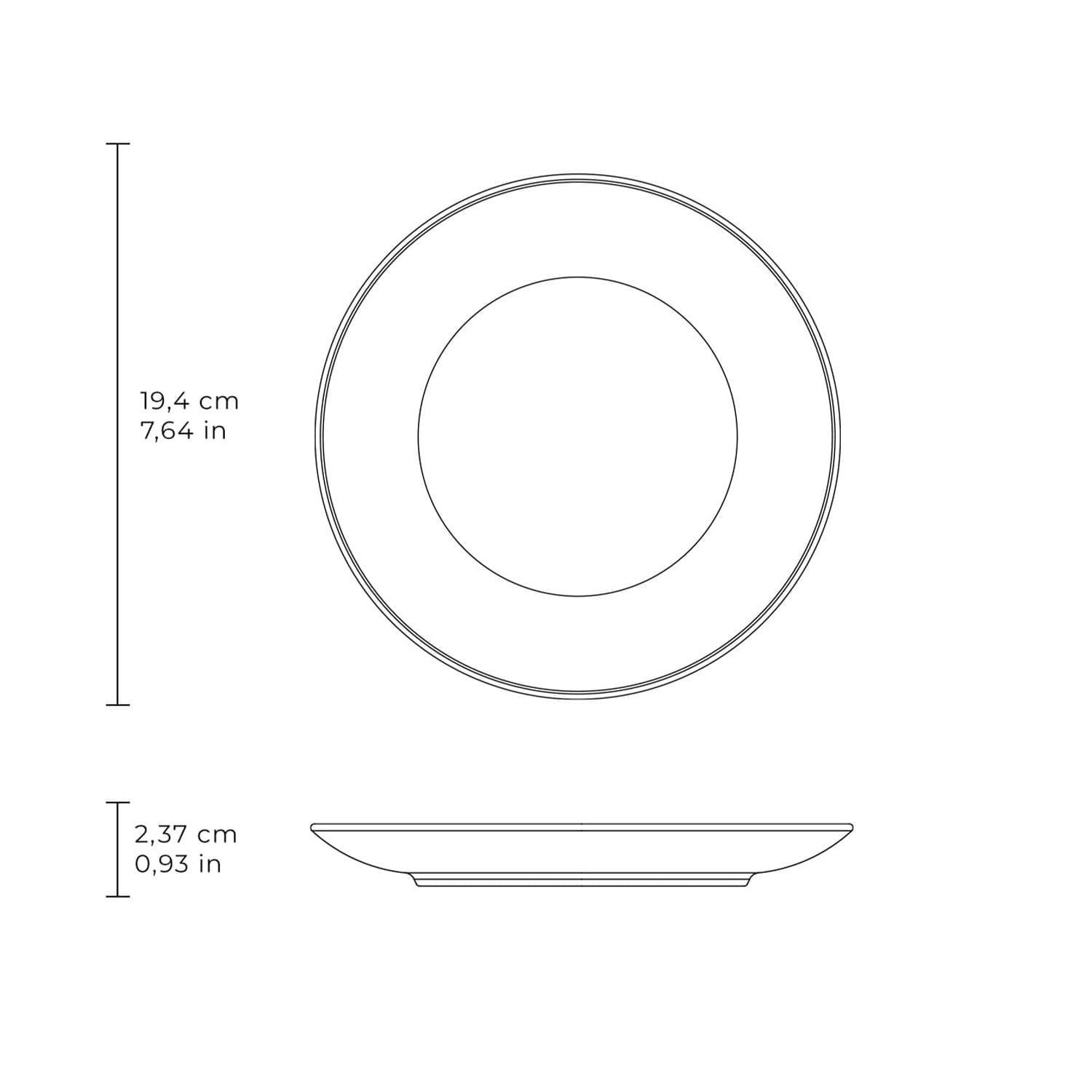 Conjunto com 6 Pratos de Sobremesa Coup Stoneware Doce Magia Ø19,4cm - Imagem 7