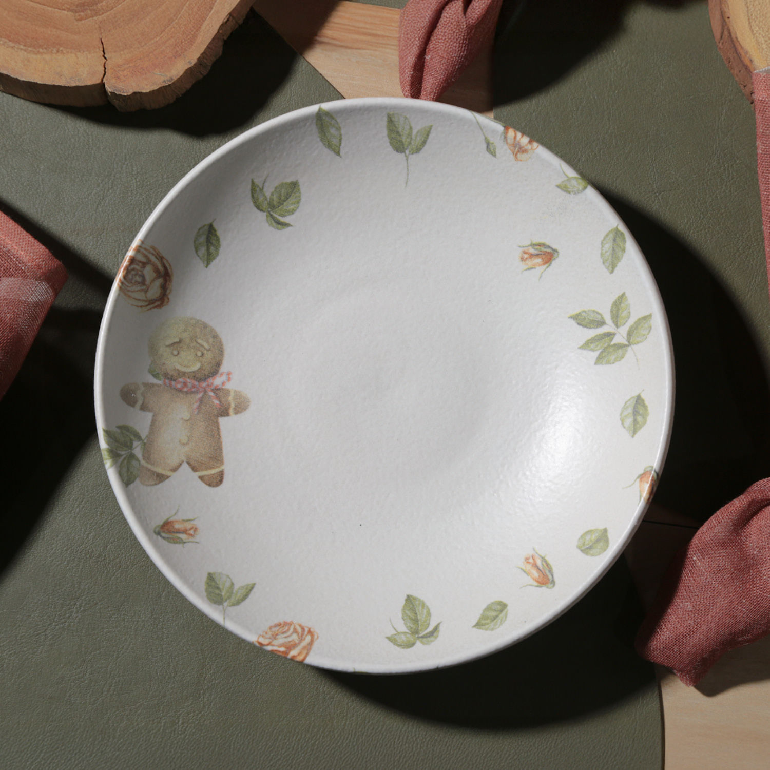 Conjunto com 6 Pratos Fundo Coup Stoneware Postais de Natal Ø20,3cm 600ml - Imagem 3