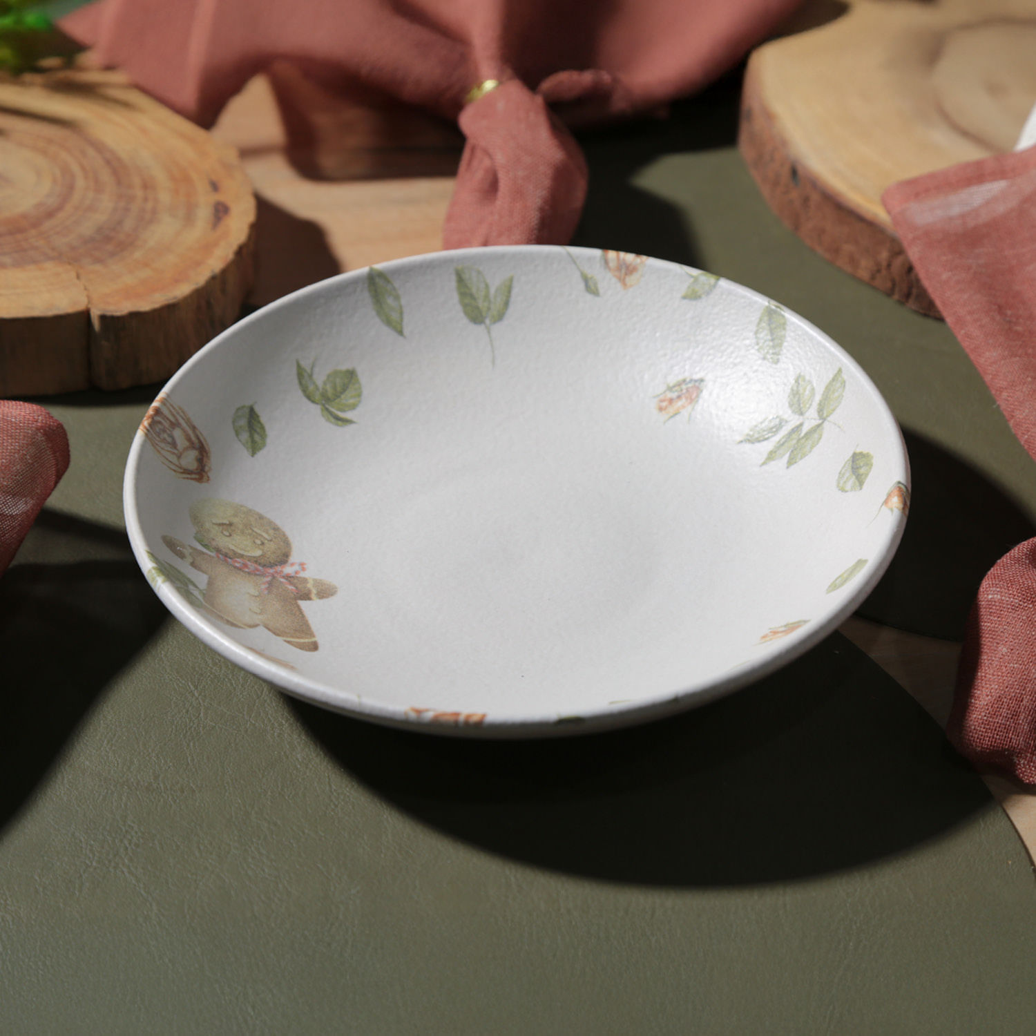 Conjunto com 6 Pratos Fundo Coup Stoneware Postais de Natal Ø20,3cm 600ml - Imagem 2