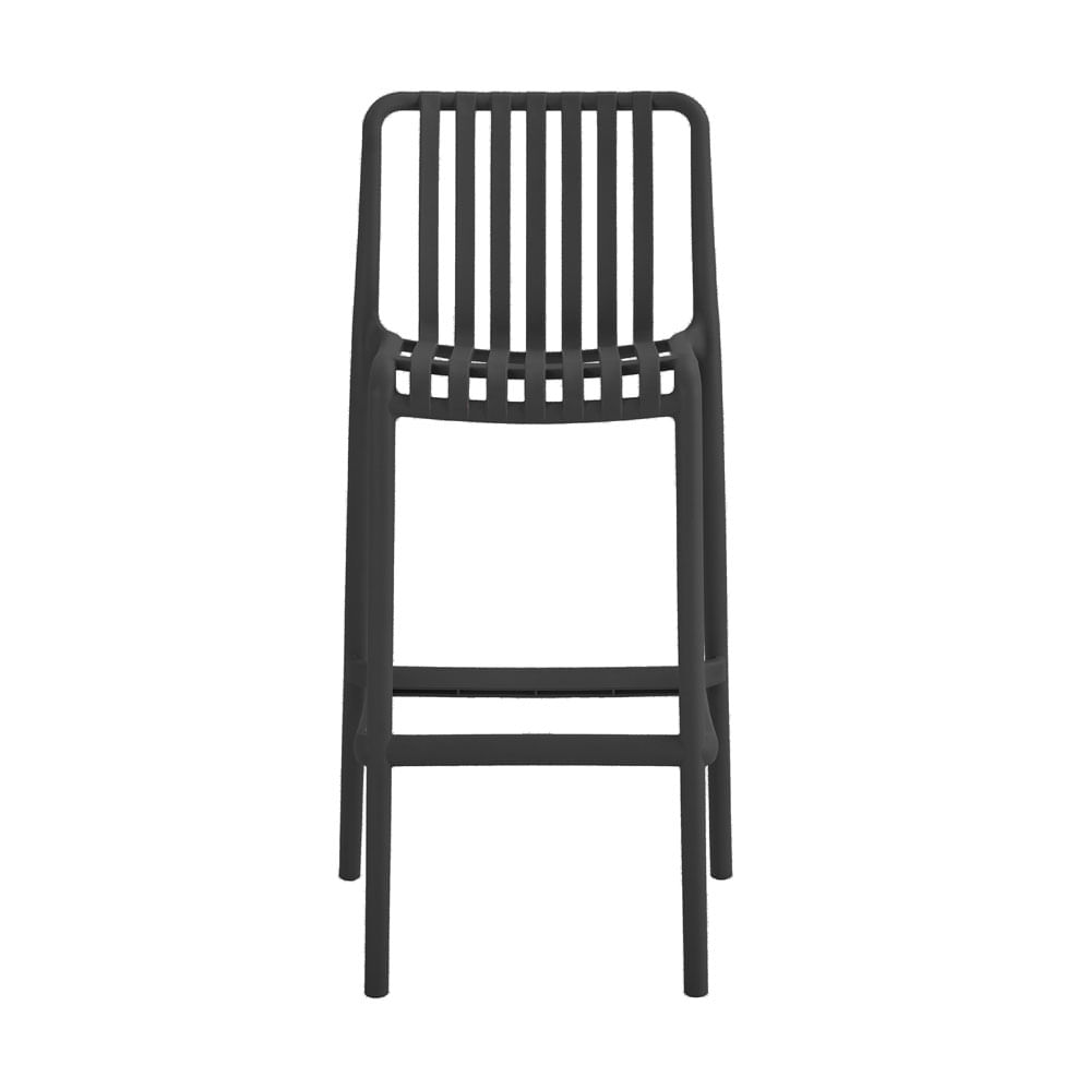 Banqueta Área Externa Gávea em Polipropileno Preta - Imagem 3