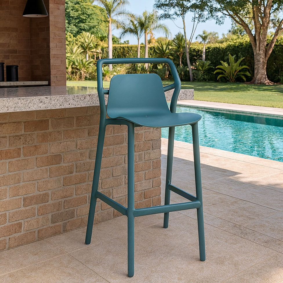 Banqueta para Área Externa Enjoy Azul Aura - Imagem 5