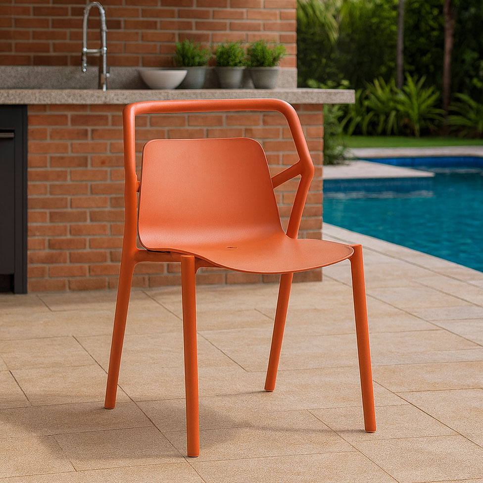Cadeira para Área Externa Enjoy Pêssego - Imagem 5