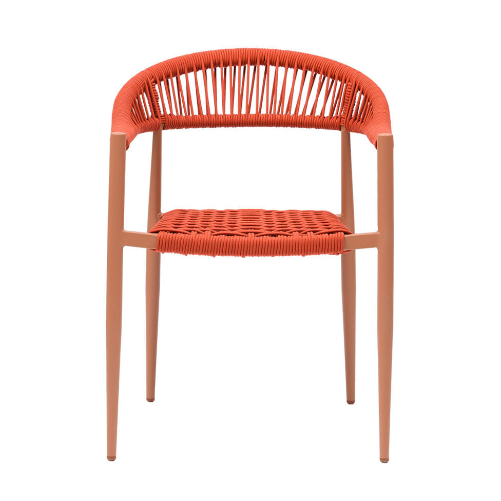 Cadeira Trancoso Castanho Claro com Corda Náutica Terracota - Imagem 3