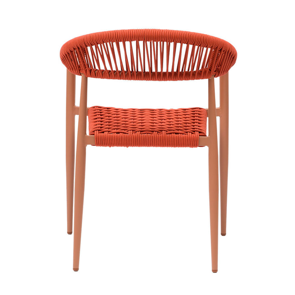 Cadeira Trancoso Castanho Claro com Corda Náutica Terracota - Imagem 4