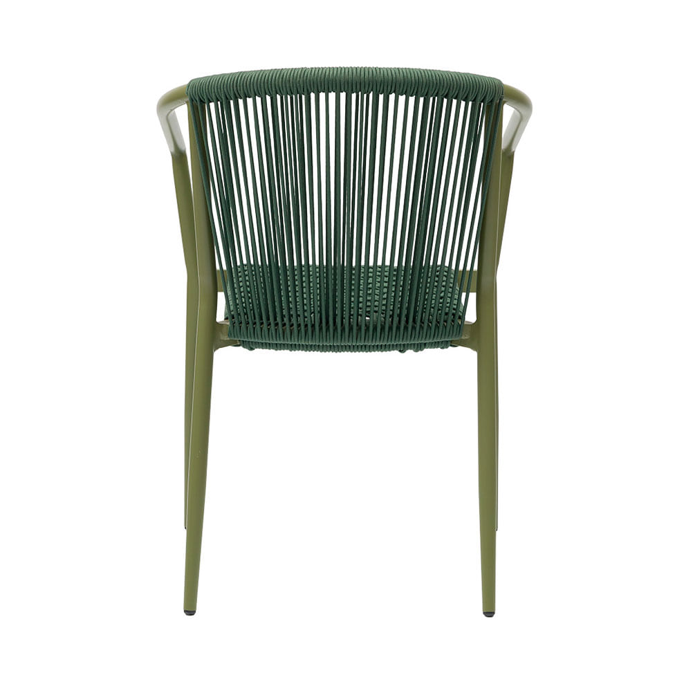 Cadeira Oliveta com Corda Náutica Verde Esmeralda - Imagem 4