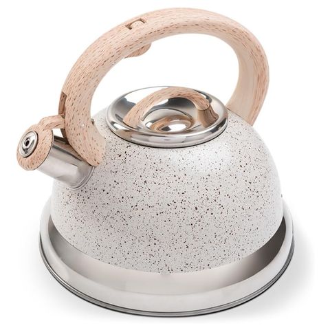 Chaleira Roma com Apito e Fundo de Indução Vanilla 2,7L Brinox