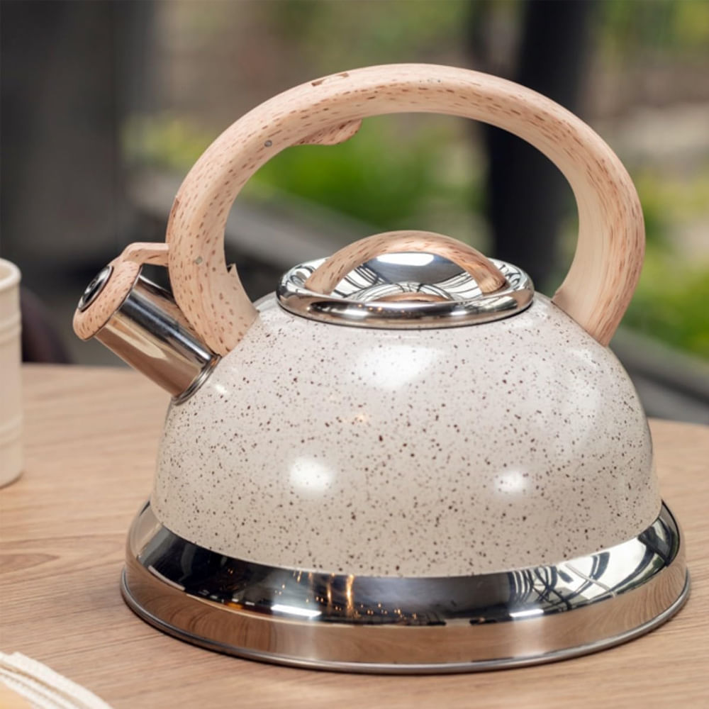Chaleira Roma com Apito e Fundo de Indução Vanilla 2,7L Brinox - Imagem 7