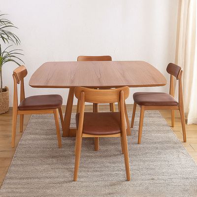 190680_Kit-Mesa-de-Jantar-Prosa-135x135-Tampo-Cin-Mel-Base-madeira-Mel-Com-4-Cadeira-Premium-Courino-180-Base-mel_08