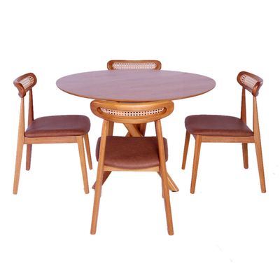 190666_Kit-Mesa-de-Jantar-Sellenium-Rd-120-Tampo-Cin-Mel-Base-madeira-Mel-Com-4-Cadeiras-palladium-Base-mel_01