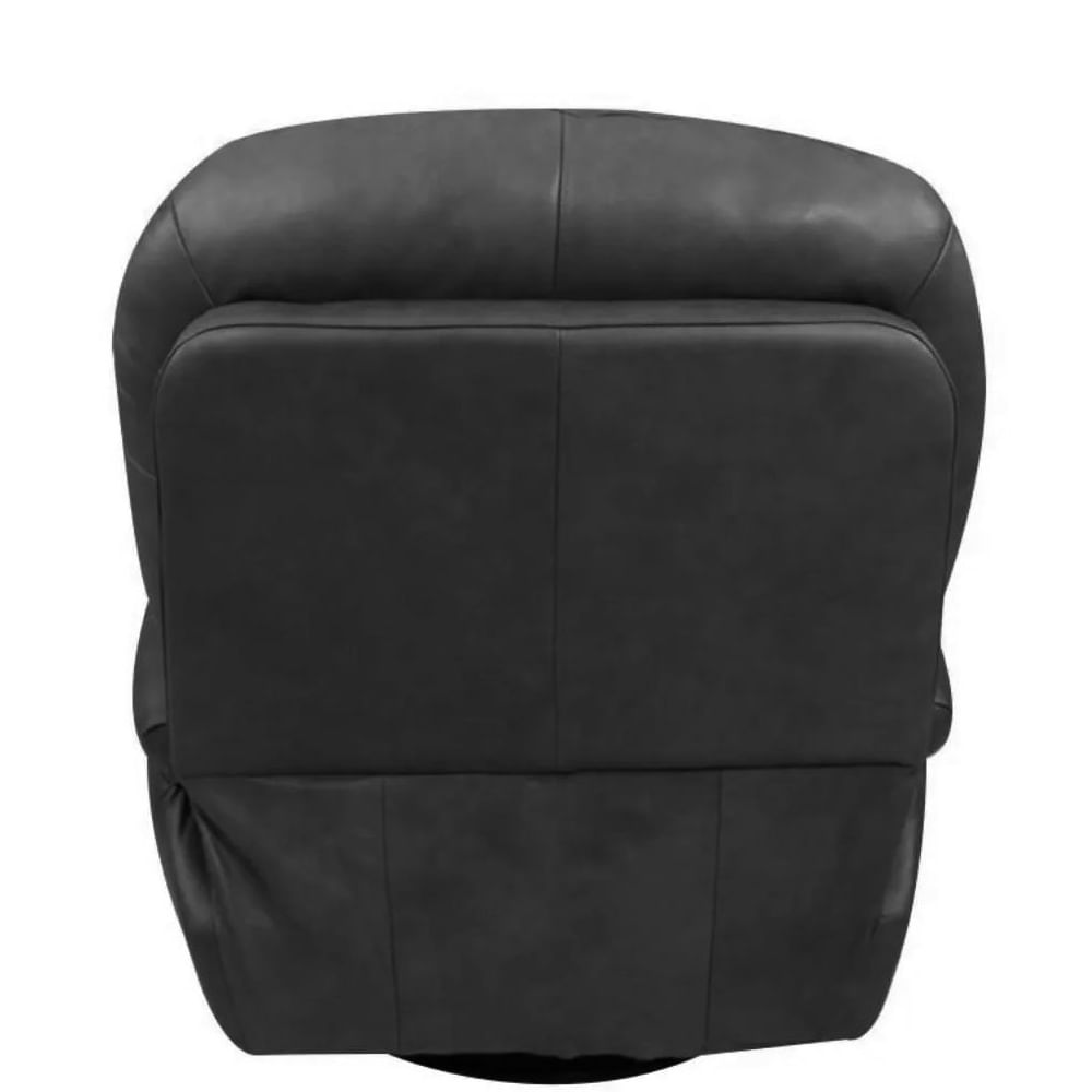 Poltrona Cozy em Couro Preta com Glider Elétrica - Imagem 3