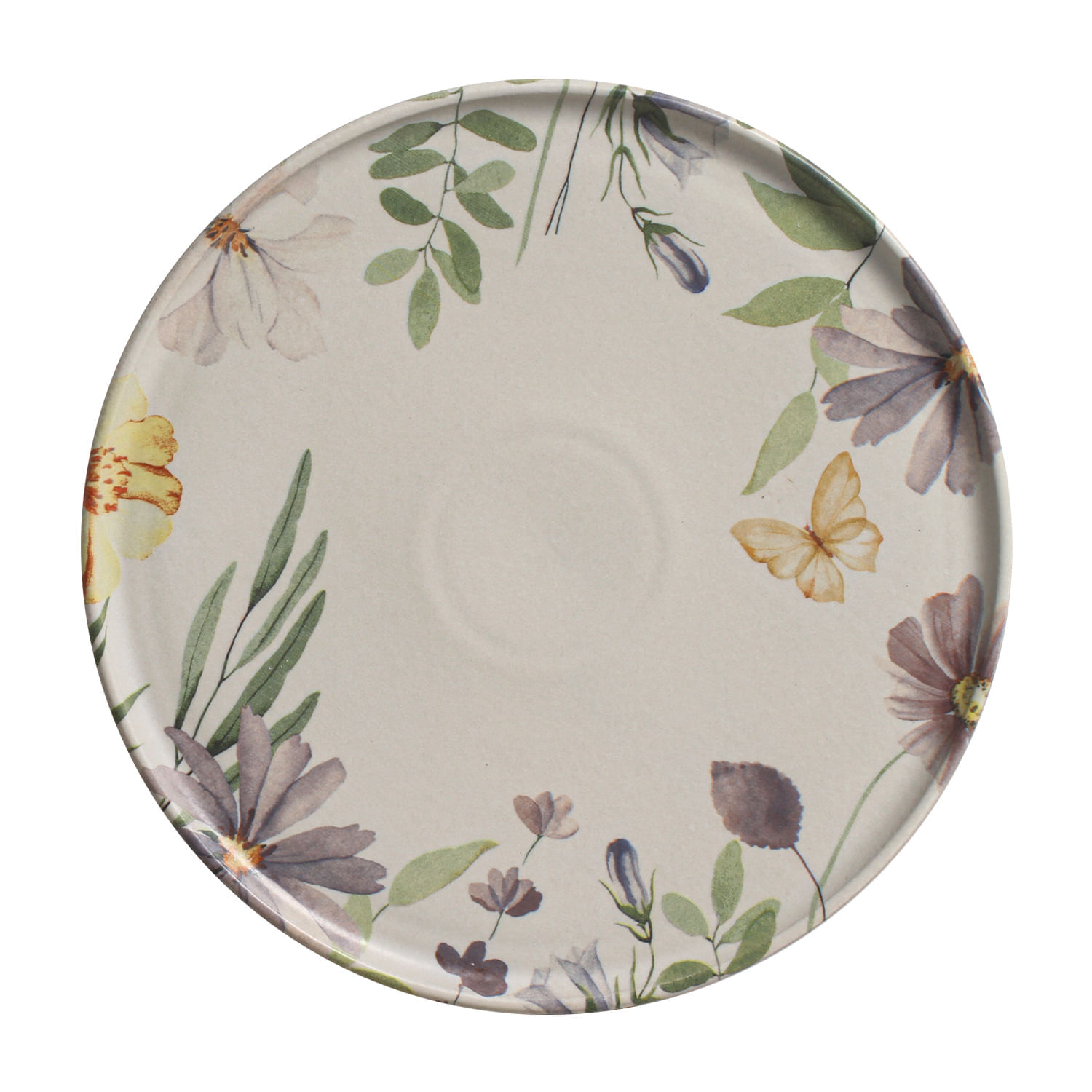 Conjunto com 12 Pratos Raso Basic Bloom Ø25cm