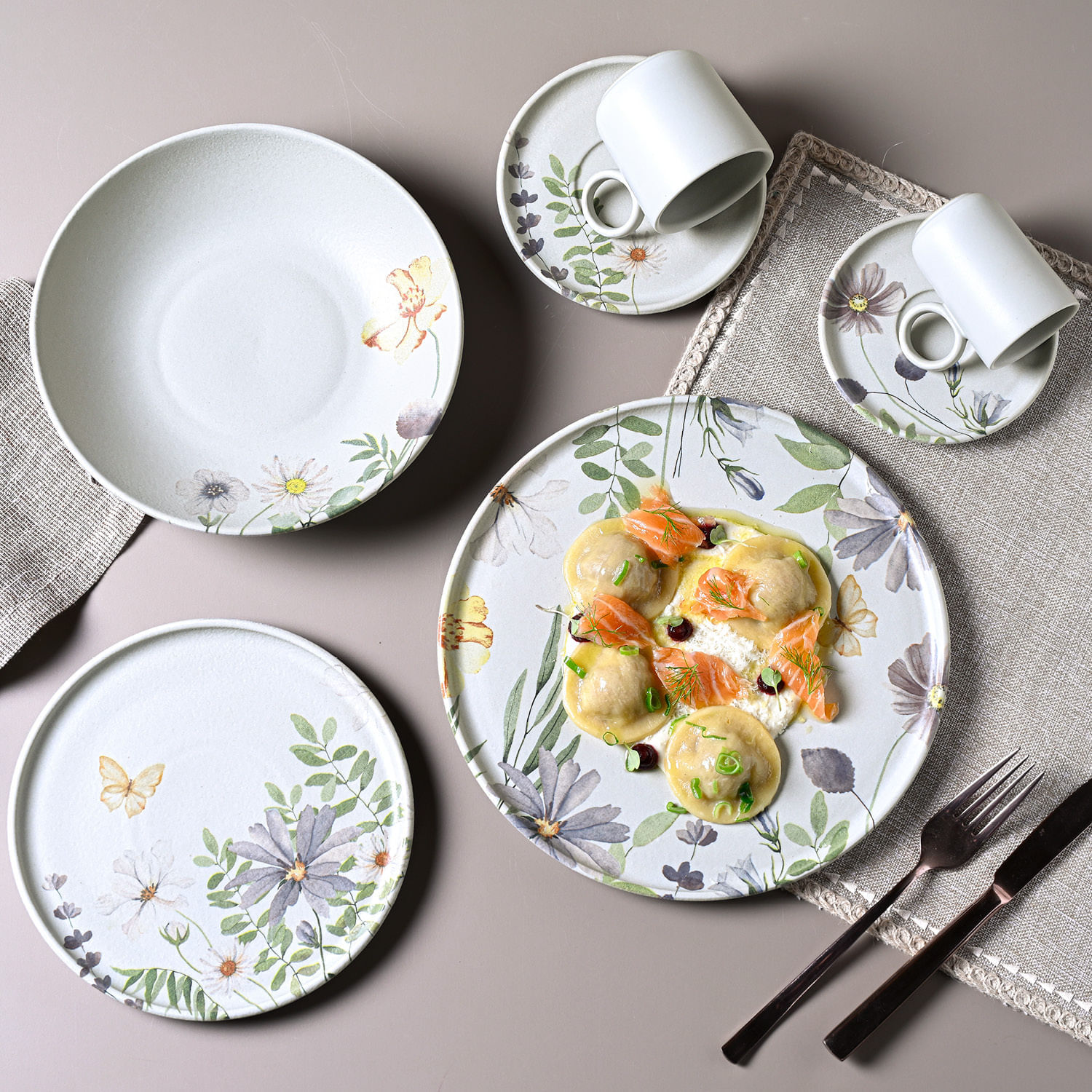 Conjunto com 12 Pratos Raso Basic Bloom Ø25cm - Imagem 6