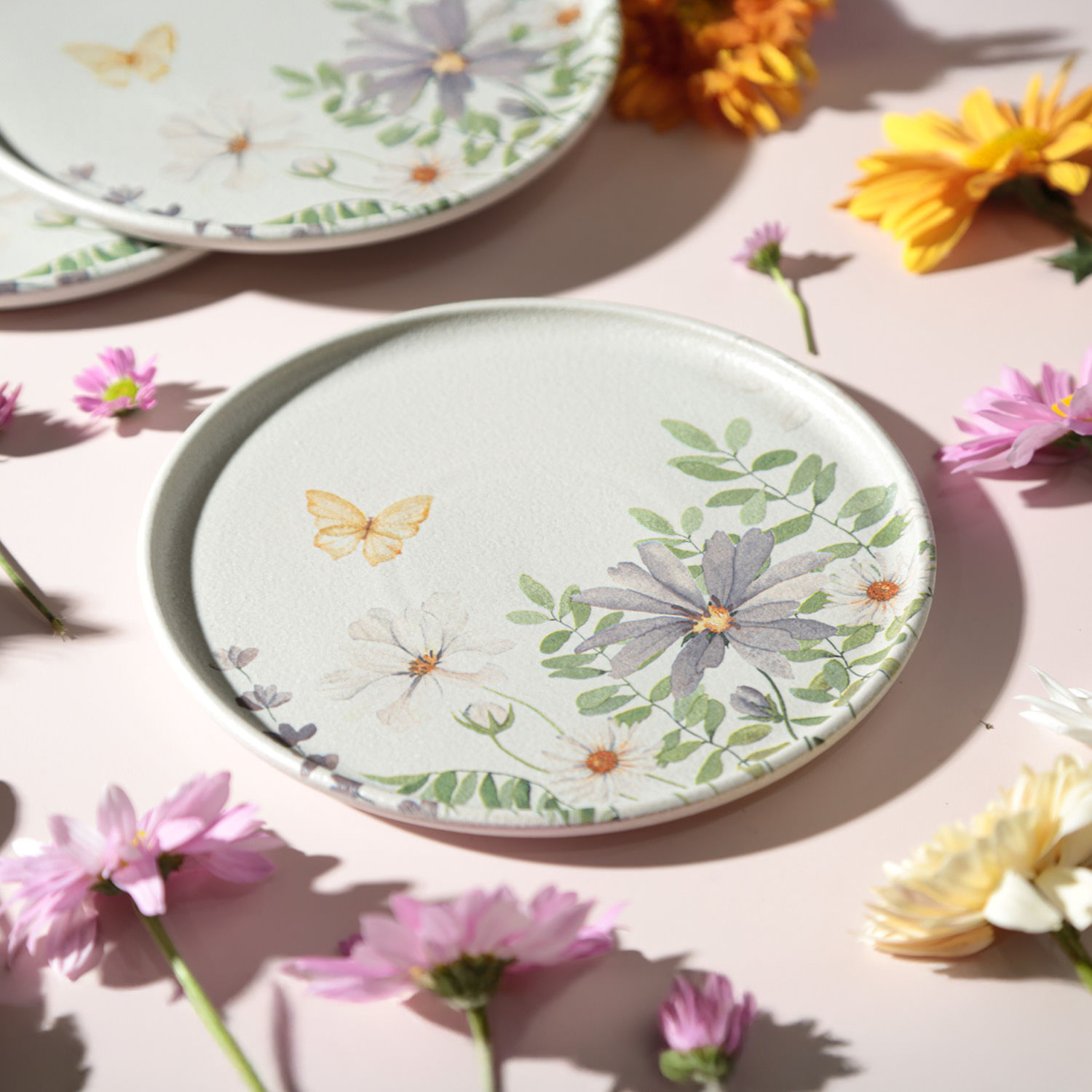 Conjunto com 12 Pratos de Sobremesa Basic Bloom Ø19,5cm - Imagem 3