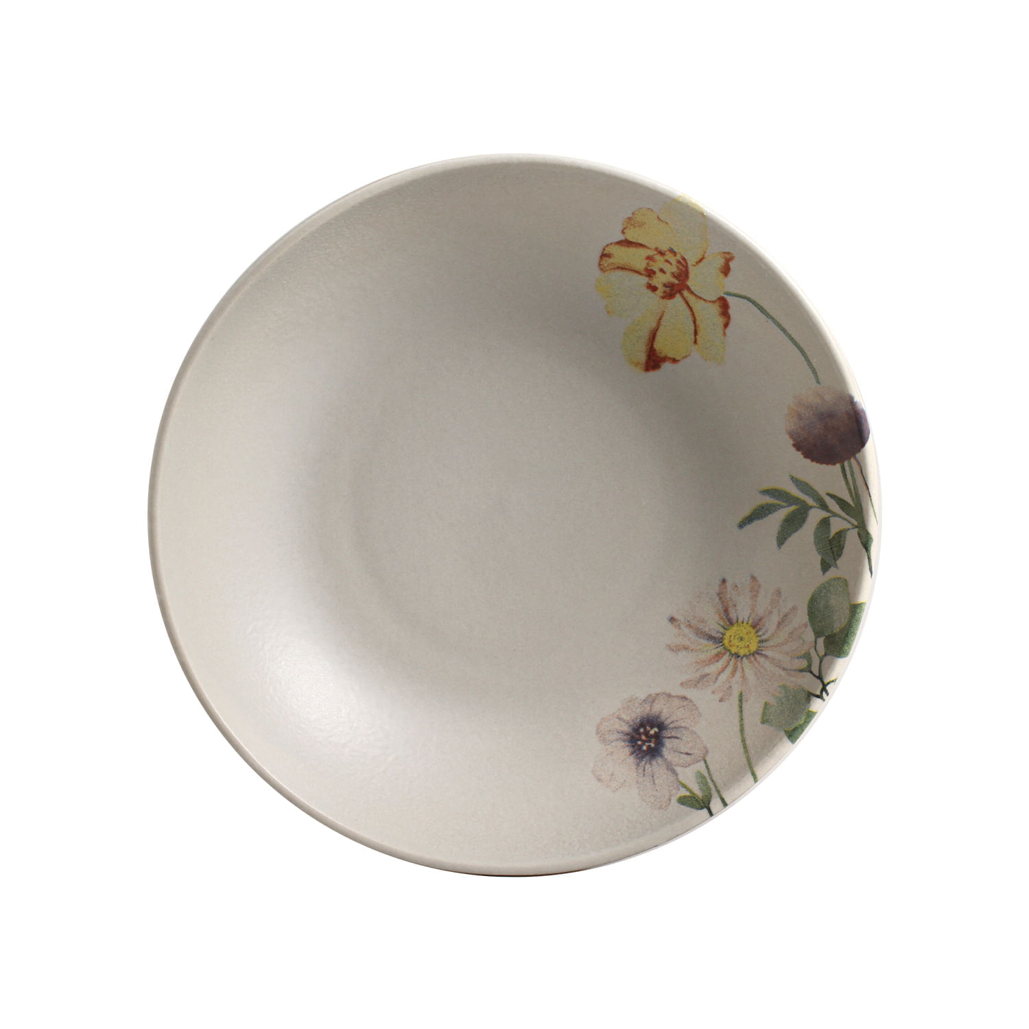 Conjunto com 12 Pratos Fundo Basic Bloom Ø20,5cm 893ml