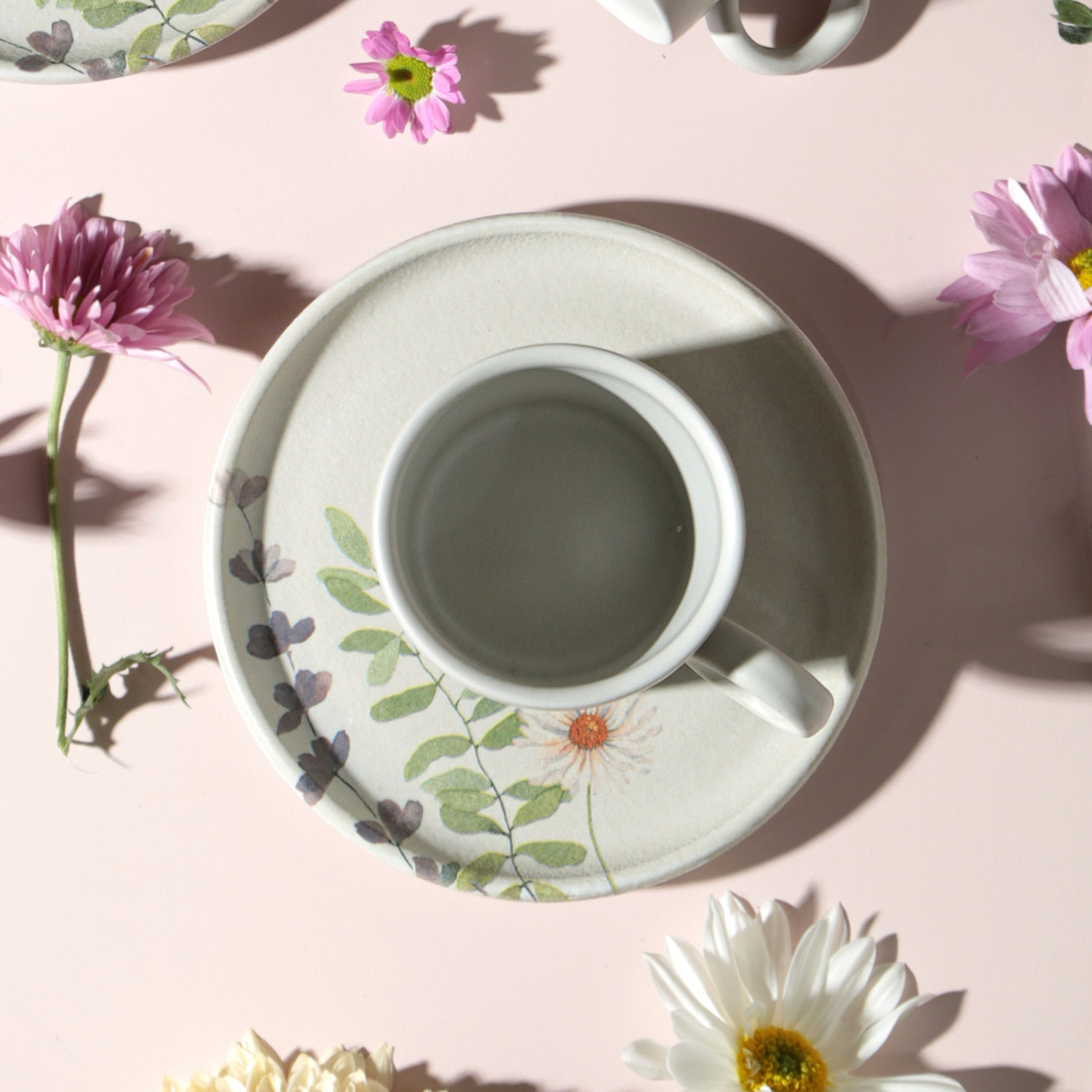 Conjunto com 12 Xícaras de Chá com Pires Basic Bloom 150ml - Imagem 3
