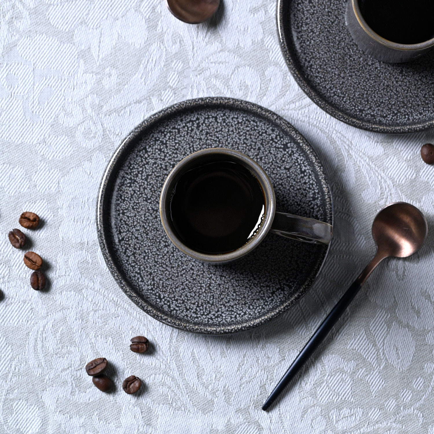 Conjunto com 12 Xícaras de Café com Pires Basic Dove 90ml - Imagem 2
