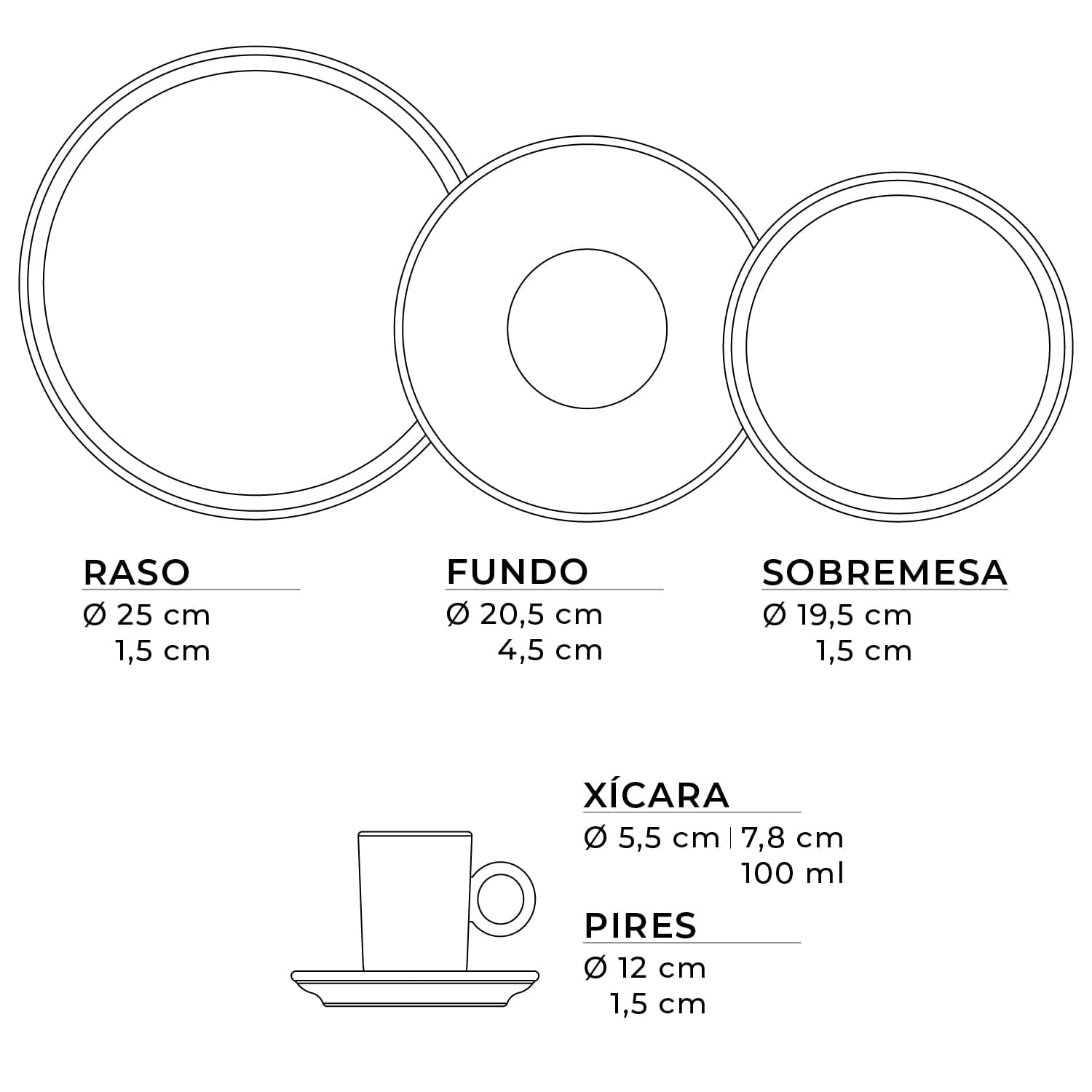 Aparelho de Jantar 20 Peças Basic Rust (para 4 pessoas) - Imagem 8