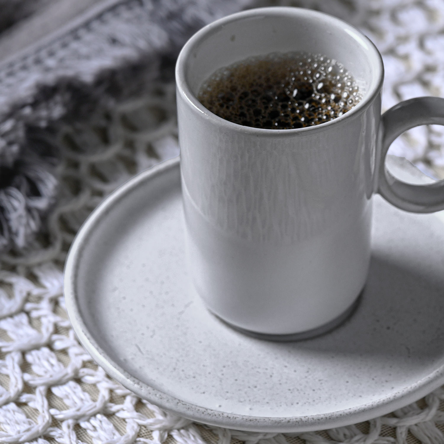 Conjunto com 12 Xícaras de Café com Pires Basic Snow 90ml - Imagem 4