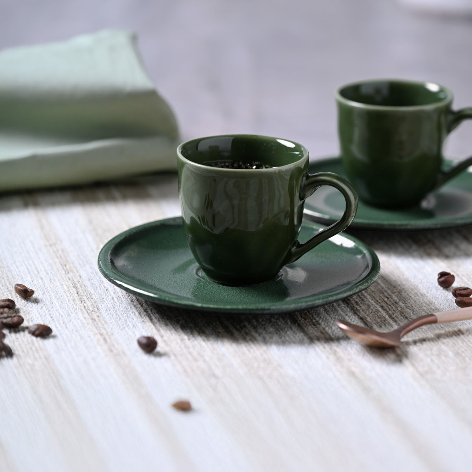 Conjunto com 12 Xícaras de Café com Pires Daily Calm 70ml - Imagem 3