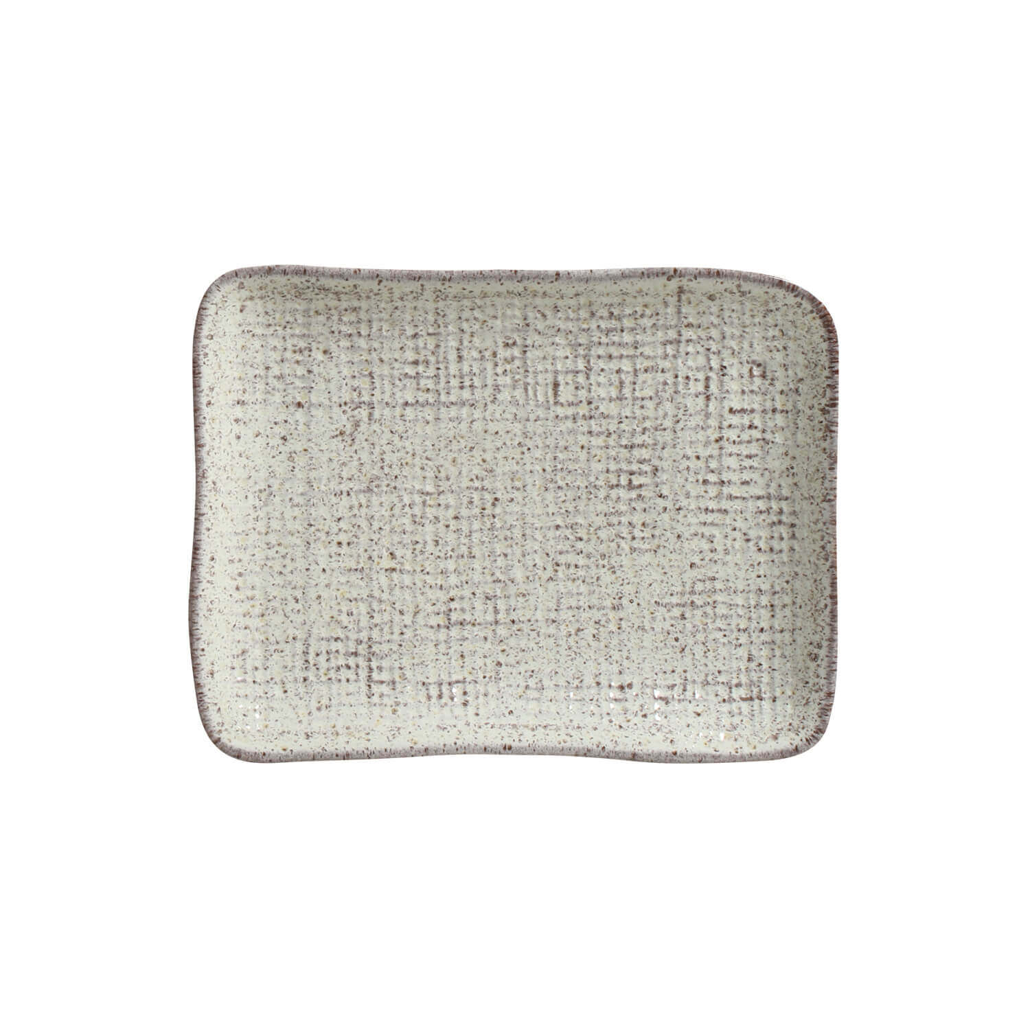 Conjunto com 4 Travessas Retangular Pequena Juta Pistache 18x14cm