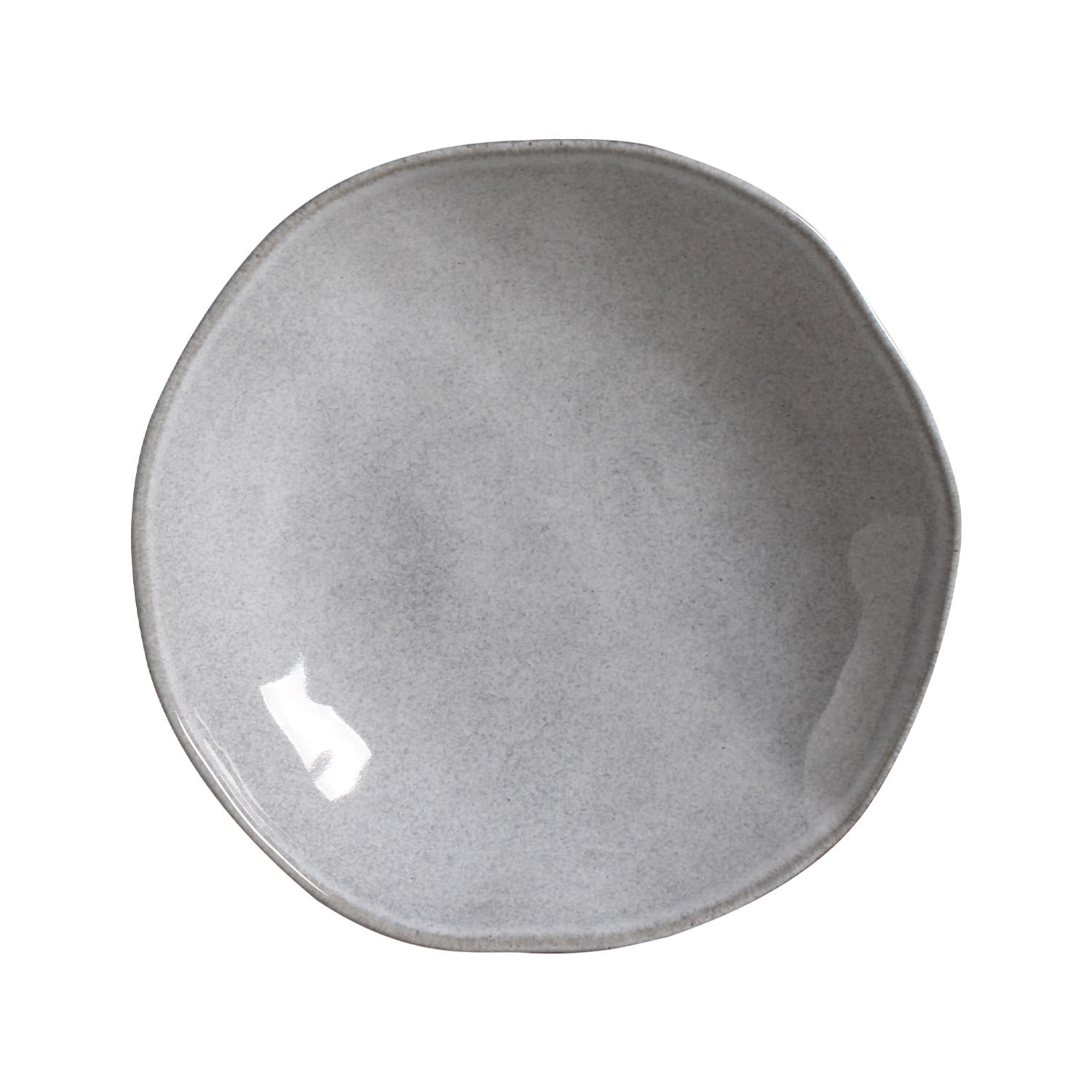 Conjunto com 6 Pratos Fundo Orgânico Concreto Ø21,2cm 600ml