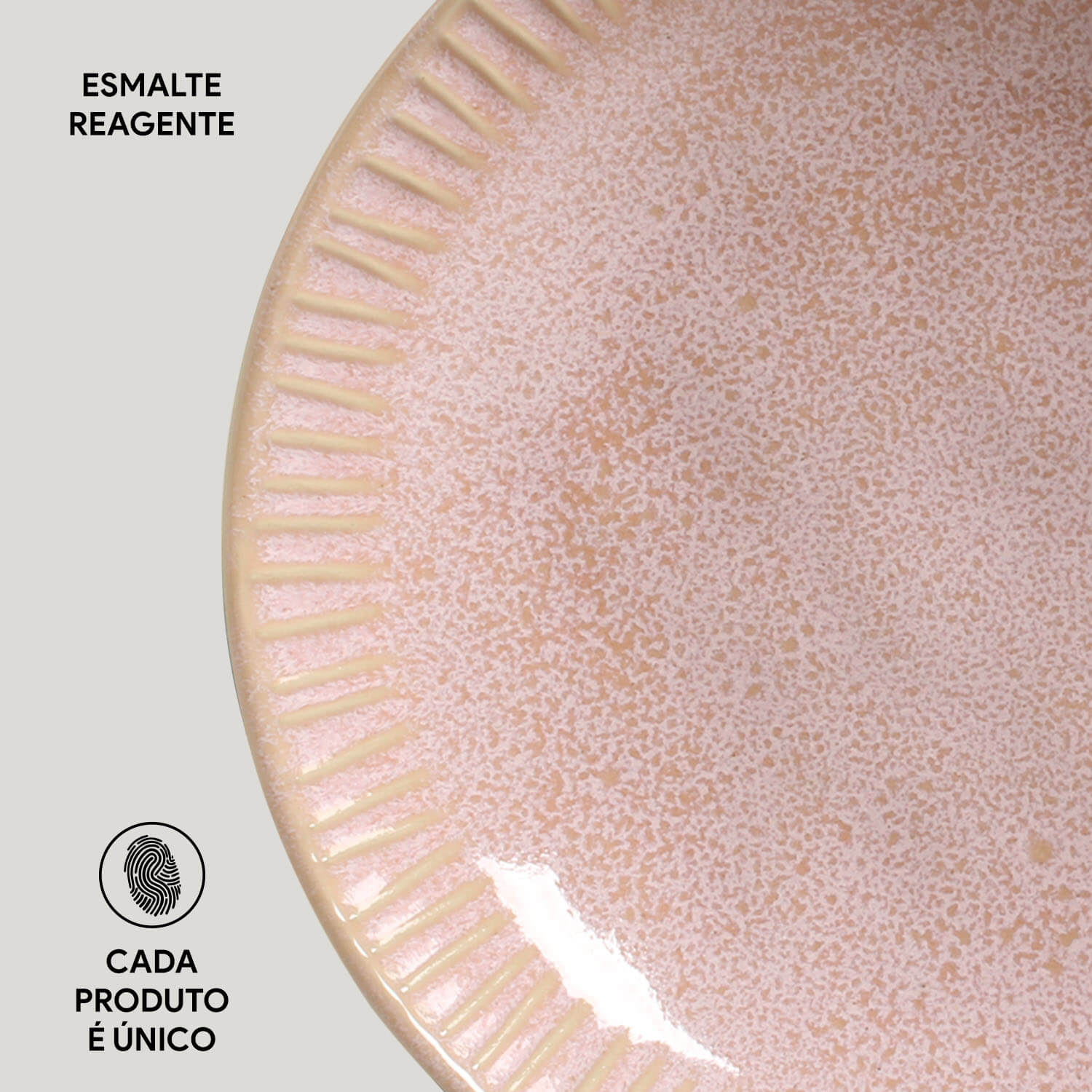 Conjunto com 6 Pratos Fundo Linhas Litchi Ø22,5cm 830ml - Imagem 5