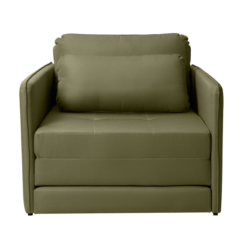 Poltrona Cama Ipê em Veludo Verde - Imagem 2