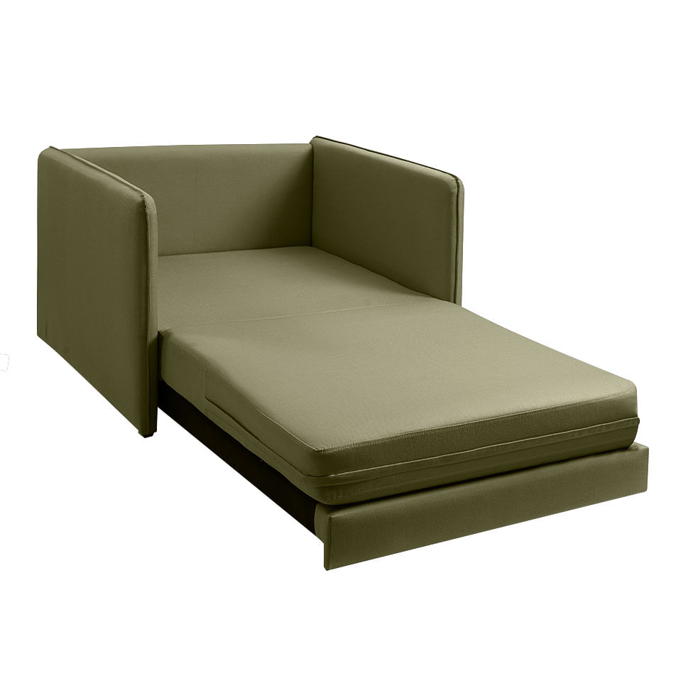 Poltrona Cama Ipê em Veludo Verde - Imagem 3