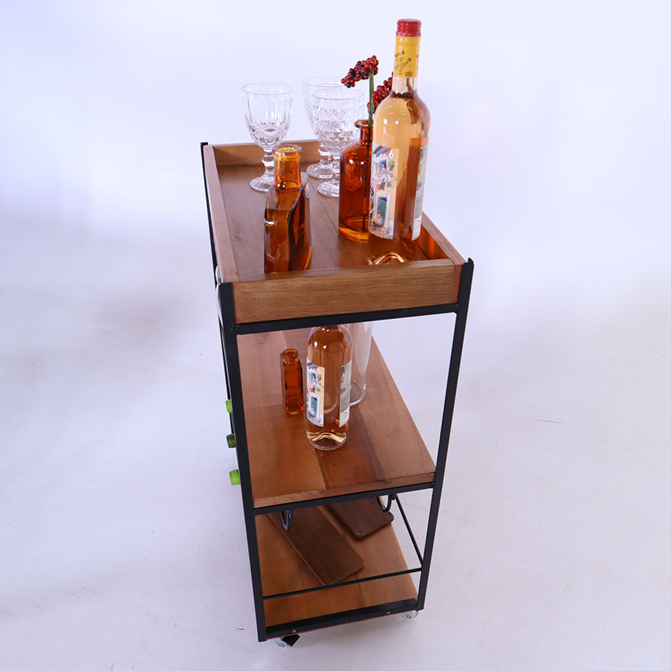 Carrinho Adega Slim com Rodizio - Imagem 6