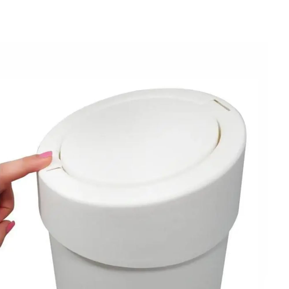 Lixeira com Abertura por Toque 9 Litros Light Gray - Imagem 3