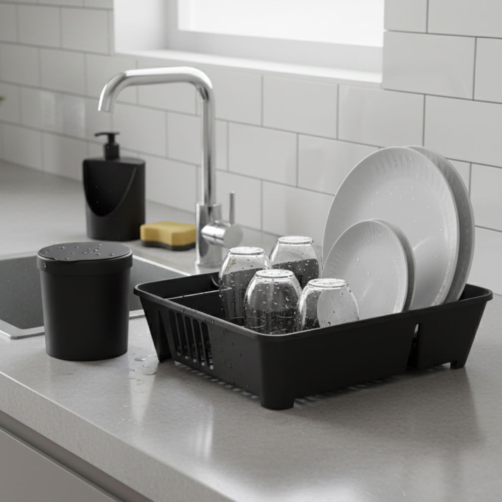 Kit Organize Sua Pia Basic Preto - Imagem 8