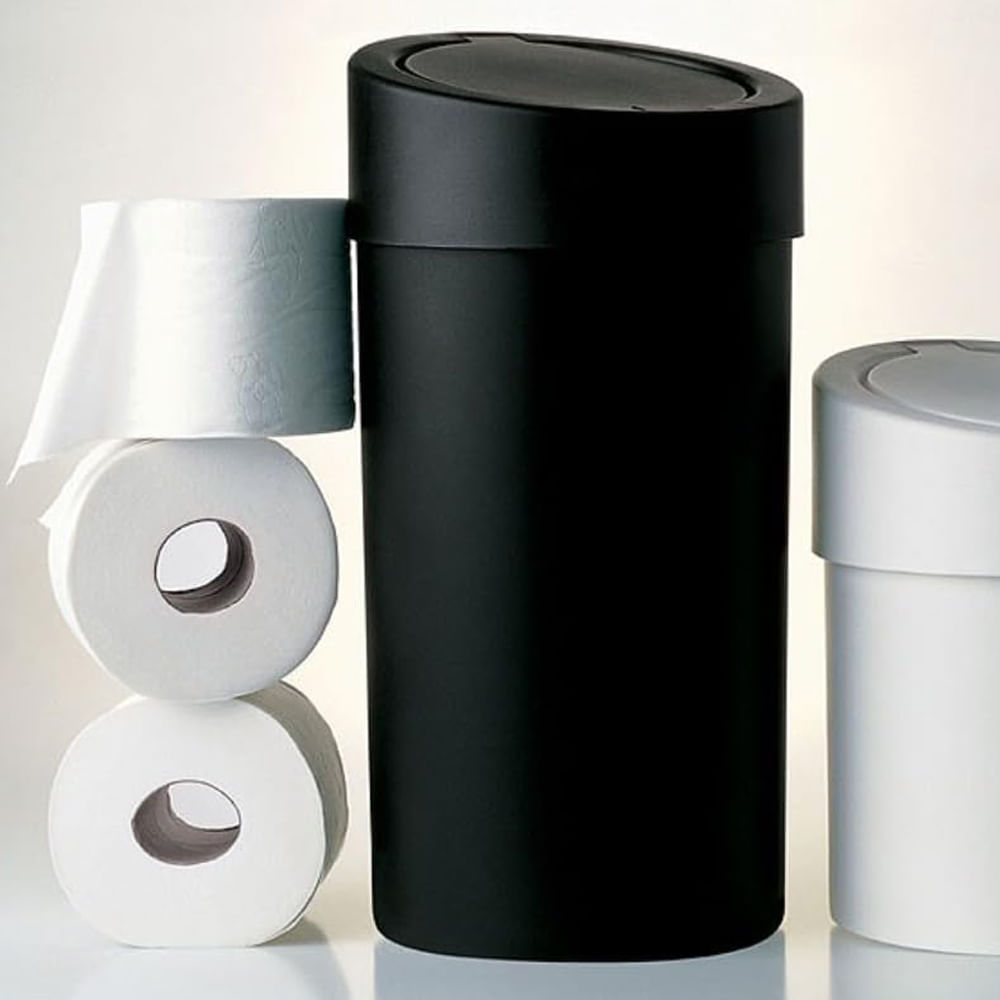 Lixeira com Abertura por Toque 9 Litros Preto - Imagem 3