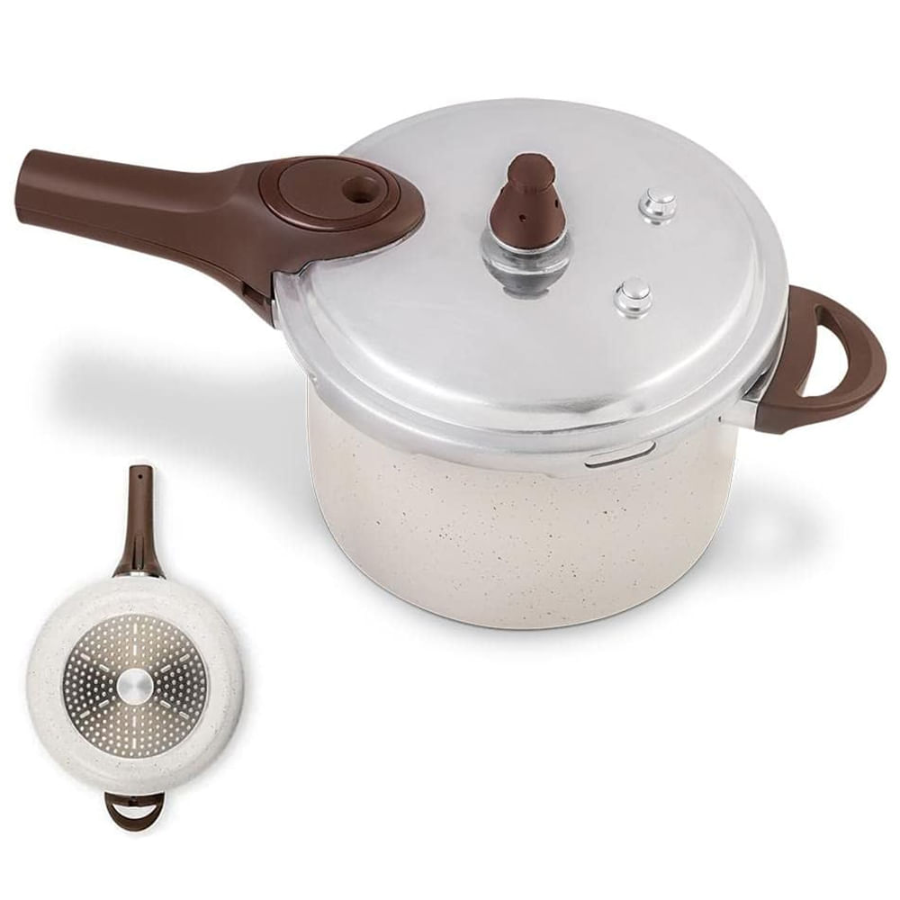 Panela de Pressão com Cerâmica e Indução 6,8L Vanilla - Imagem 3
