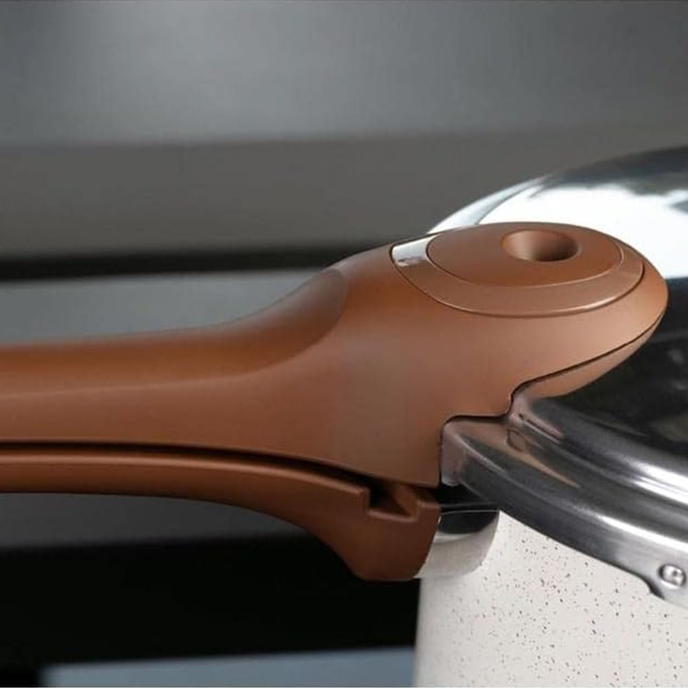 Panela de Pressão com Cerâmica e Indução 6,8L Vanilla - Imagem 5