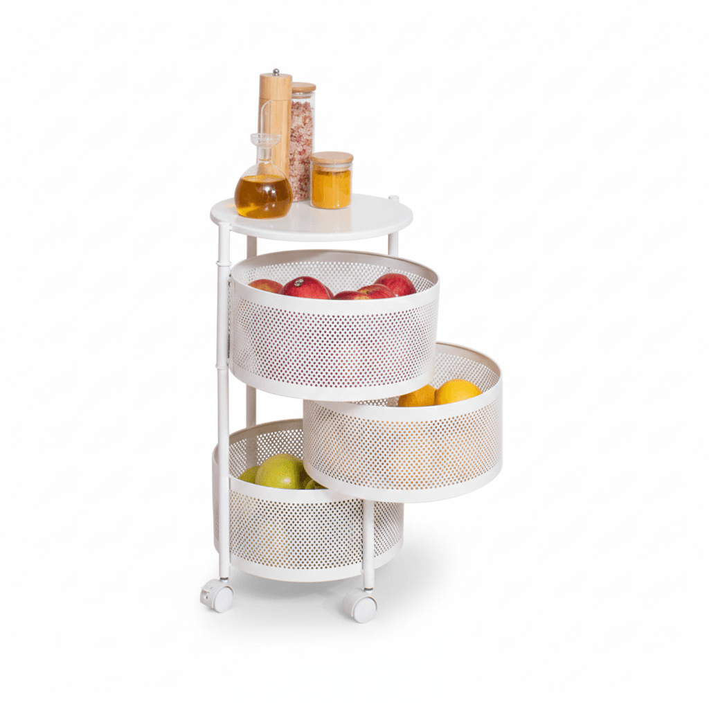 Gaveteiro Giratório Redondo com Rodinhas - Imagem 2