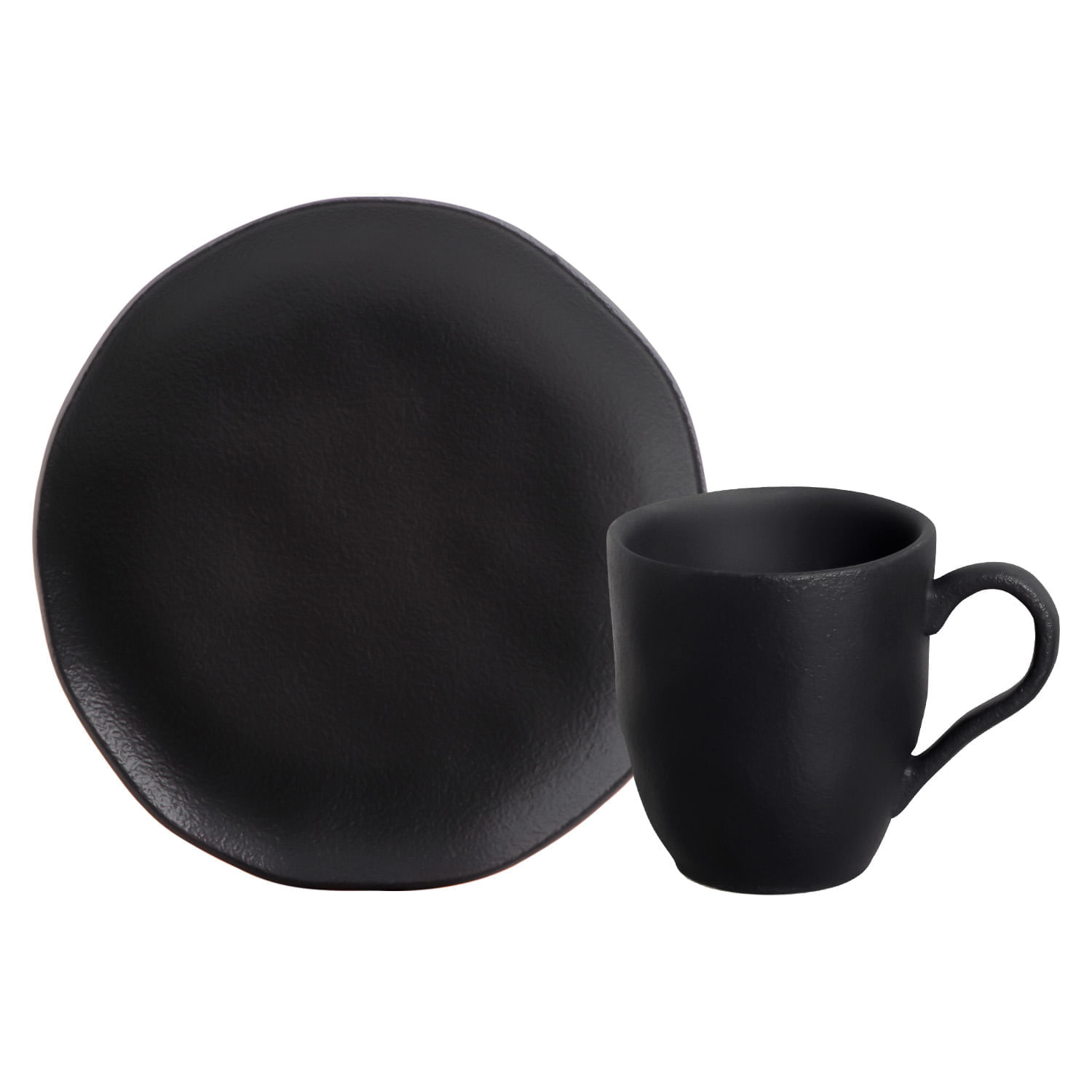 Kit Lanche Orgânico Preto Matte 4 Peças