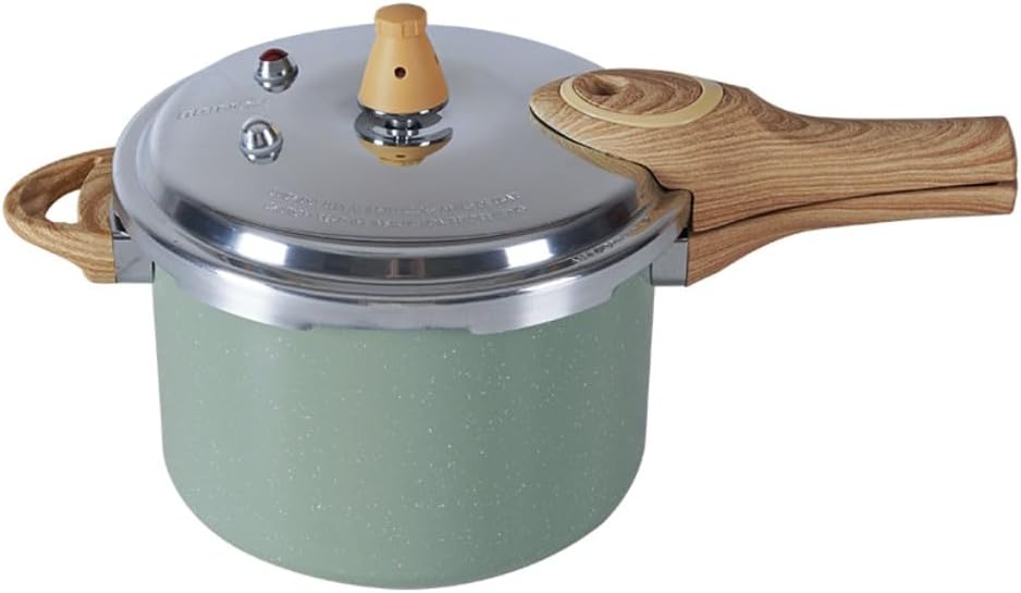 Panela de Pressão Antiaderente Ceramic Life Botanika Verde 4,2 Litros - Imagem 2