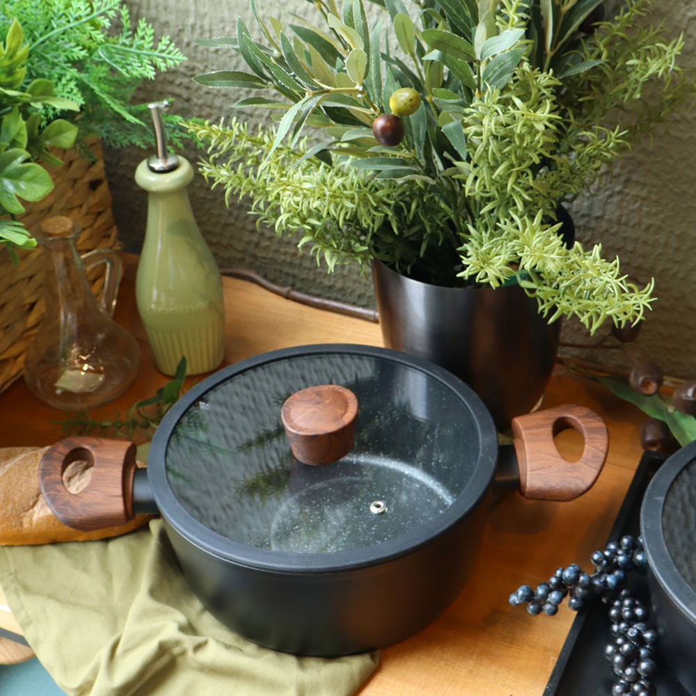 Jogo de Panelas Brinox 4 Peças Ceramic Life Sirius Preto | Indução, Cerâmica Mineral Resist e Design Fosco - Imagem 2