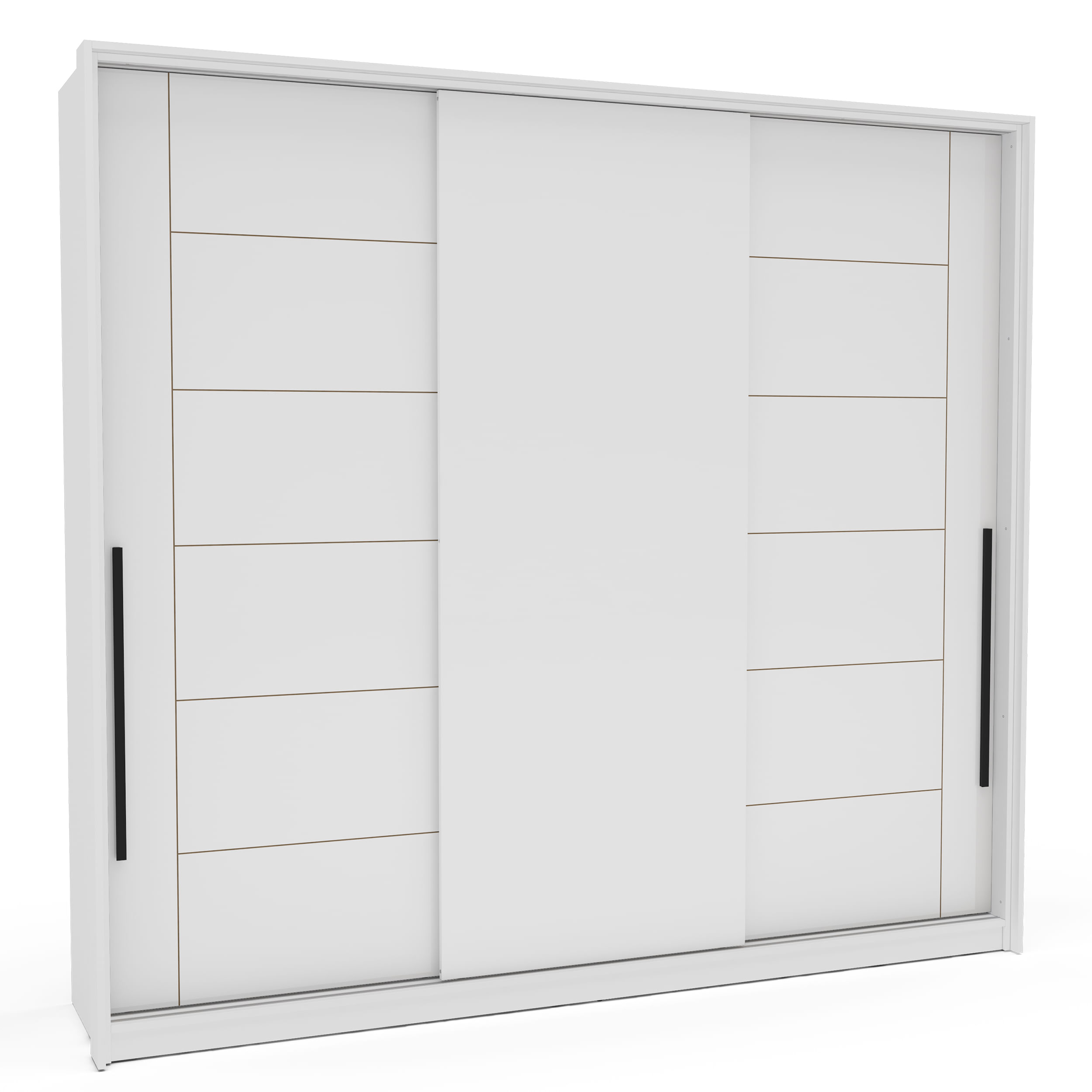 Guarda-Roupa Lisboa com 3 Portas de Correr Branco