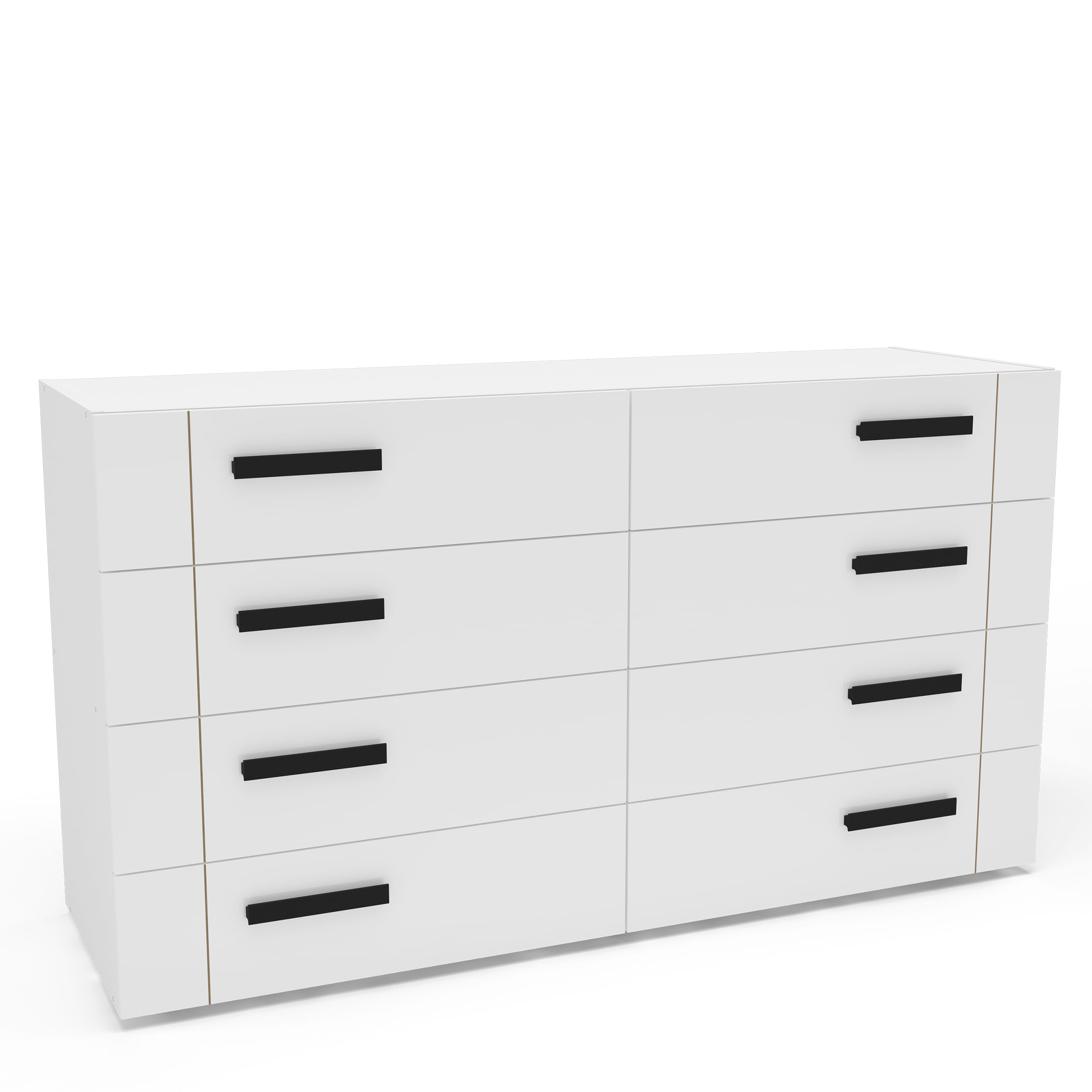 Cômoda Lisboa com 8 Gavetas Branca