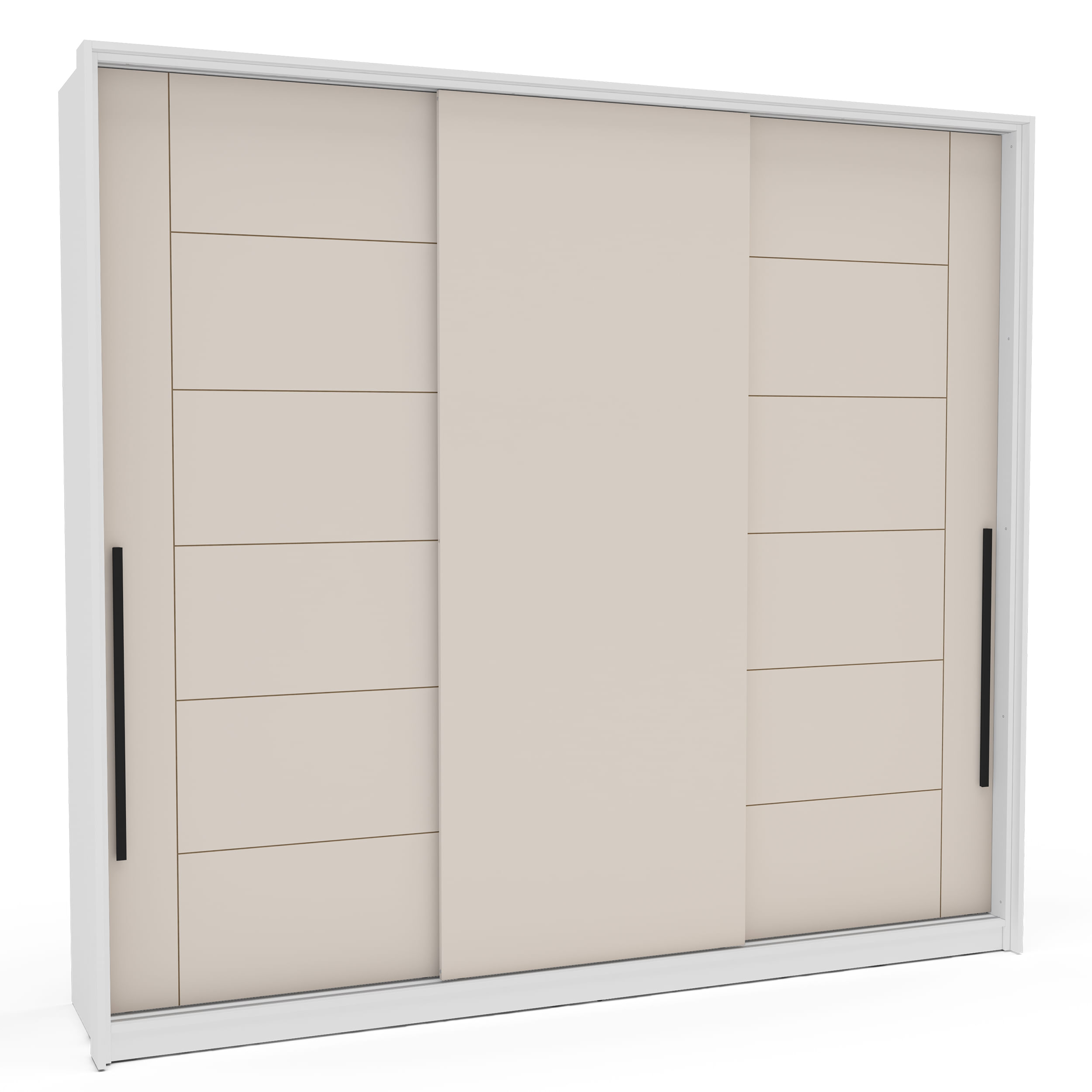 Guarda-Roupa Lisboa com 3 Portas de Correr Branco | Openbox2