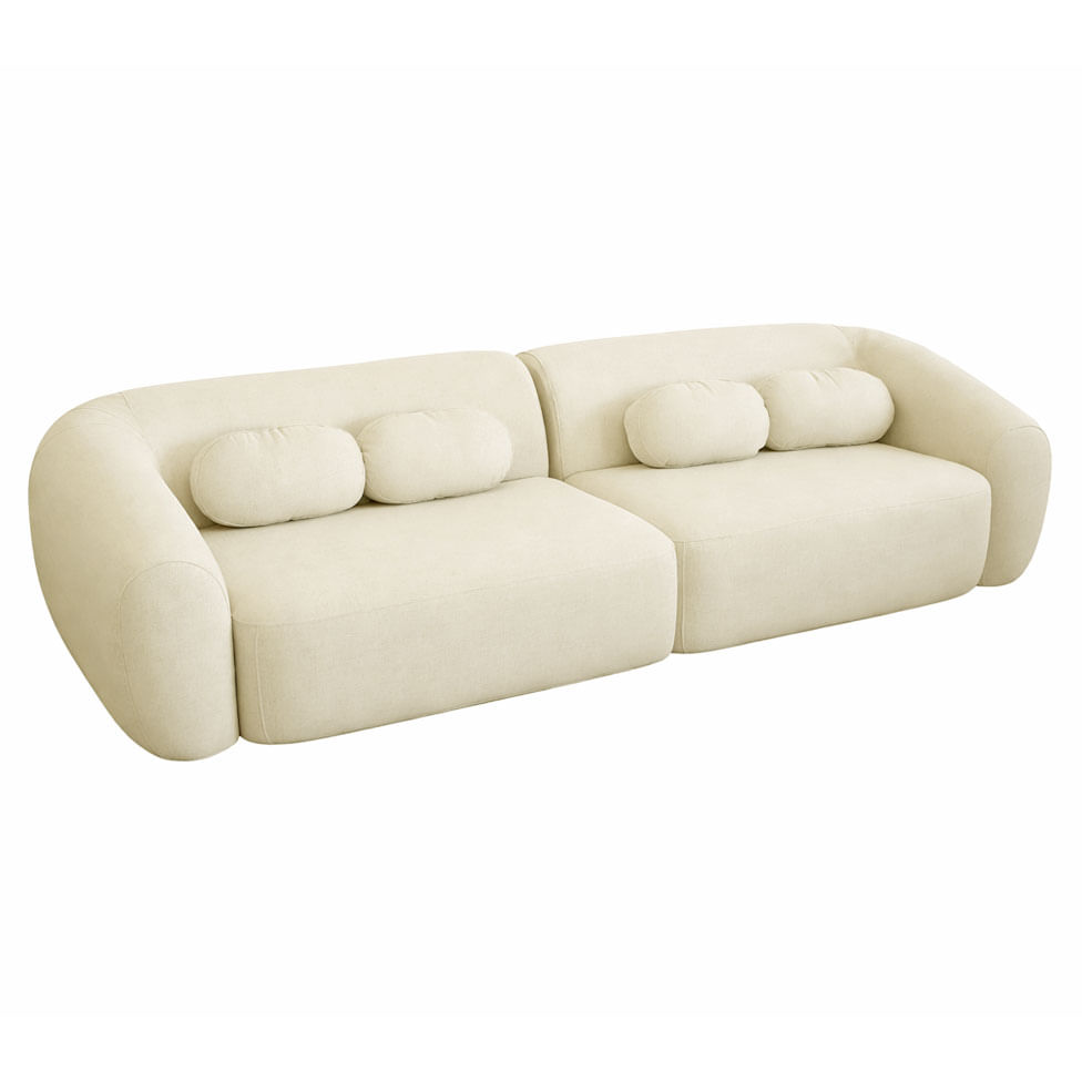 Sofa Chelles 2,40 Boucle Off White 19001 Bipartido