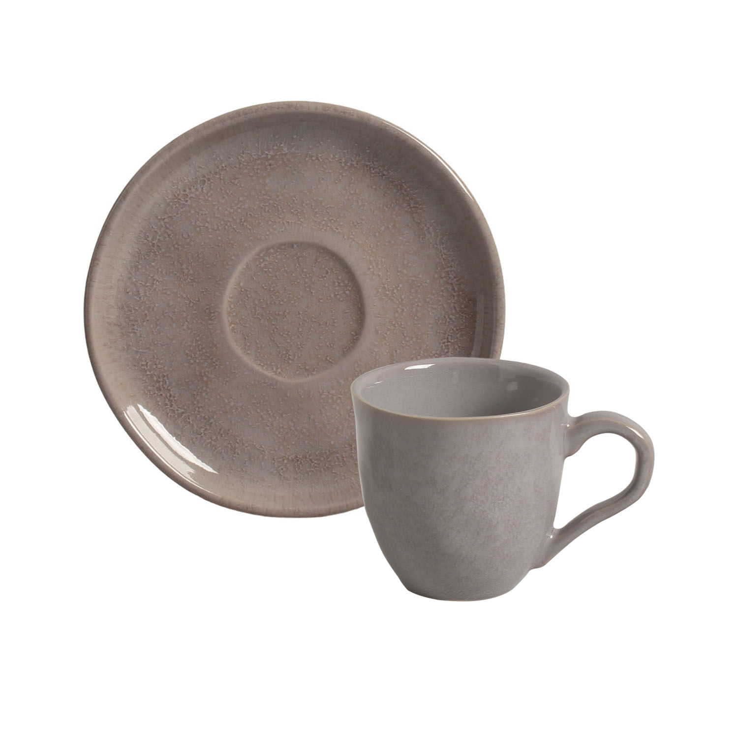 Conjunto com 6 Xícaras de Café com Pires Orgânico Ammi 120ml