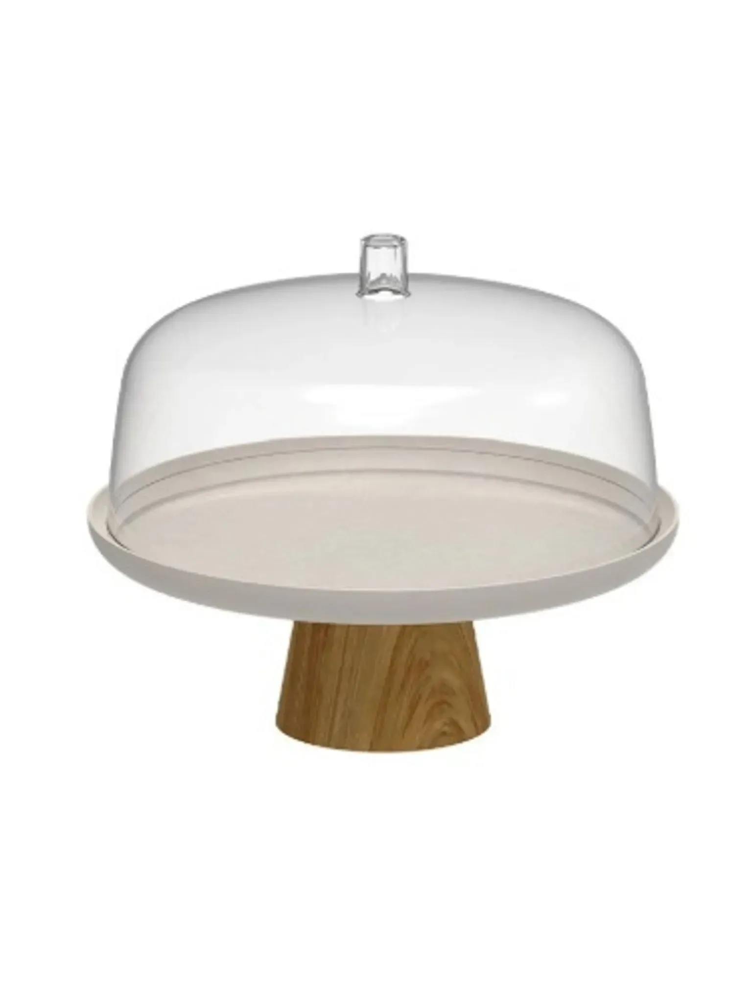 Boleira Lume Fechado com Cúpula Bege 25cm