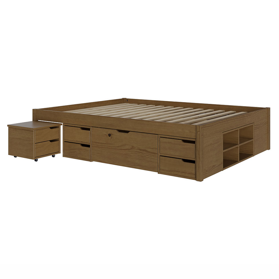 Cama Arandu Madeira Maciça Freijó 1,40x1,90m